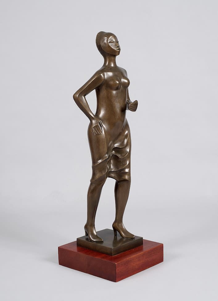 14071, Elizabeth Catlett, Stepping Out, 1987; cast 2000