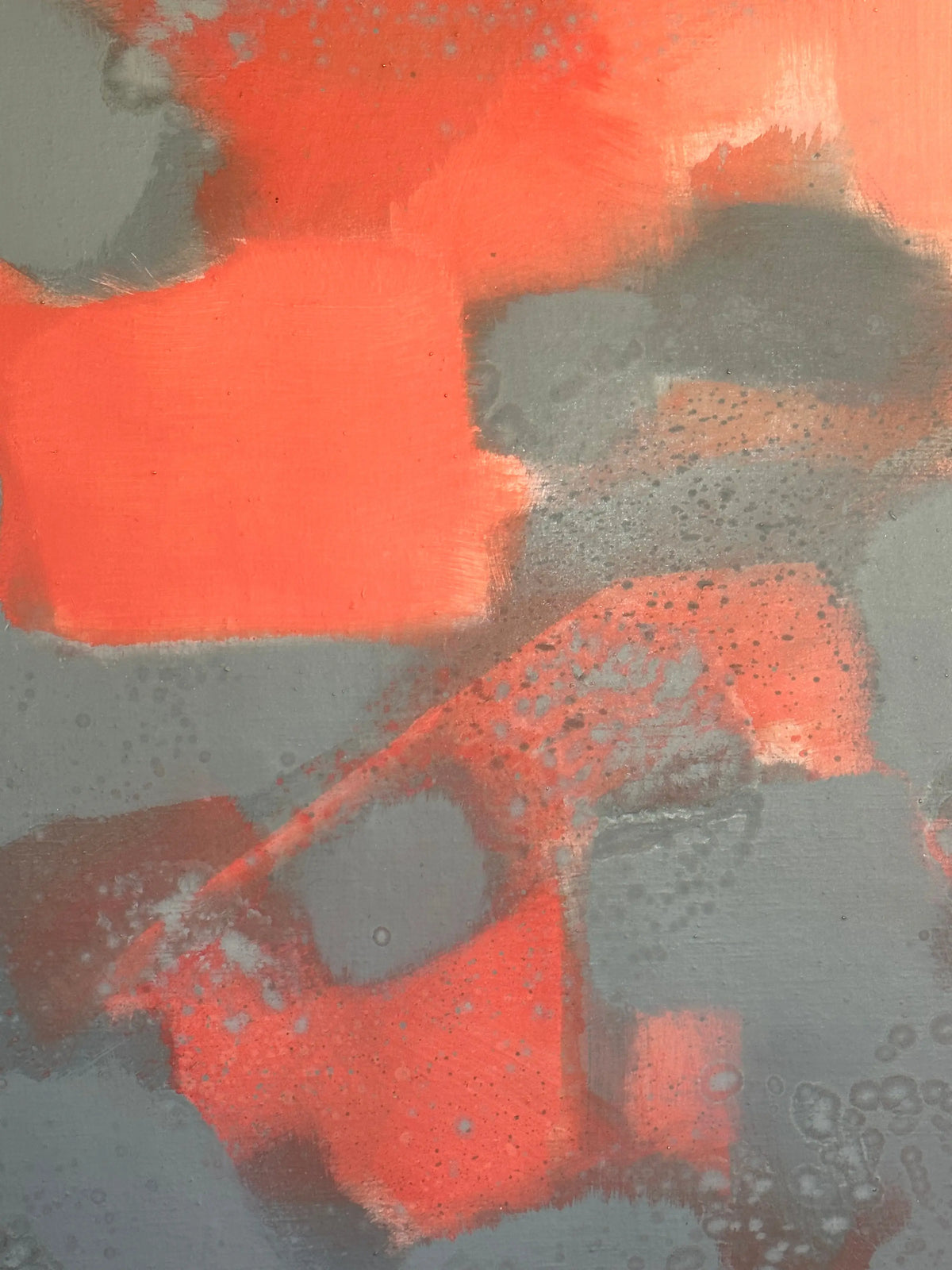 17121, Carl Holty, Red, Gray, 1966