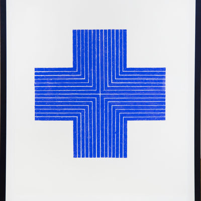 13405, John Zinsser, After Frank Stella, Ourway, 1960-1961 (Blue Version), 2011