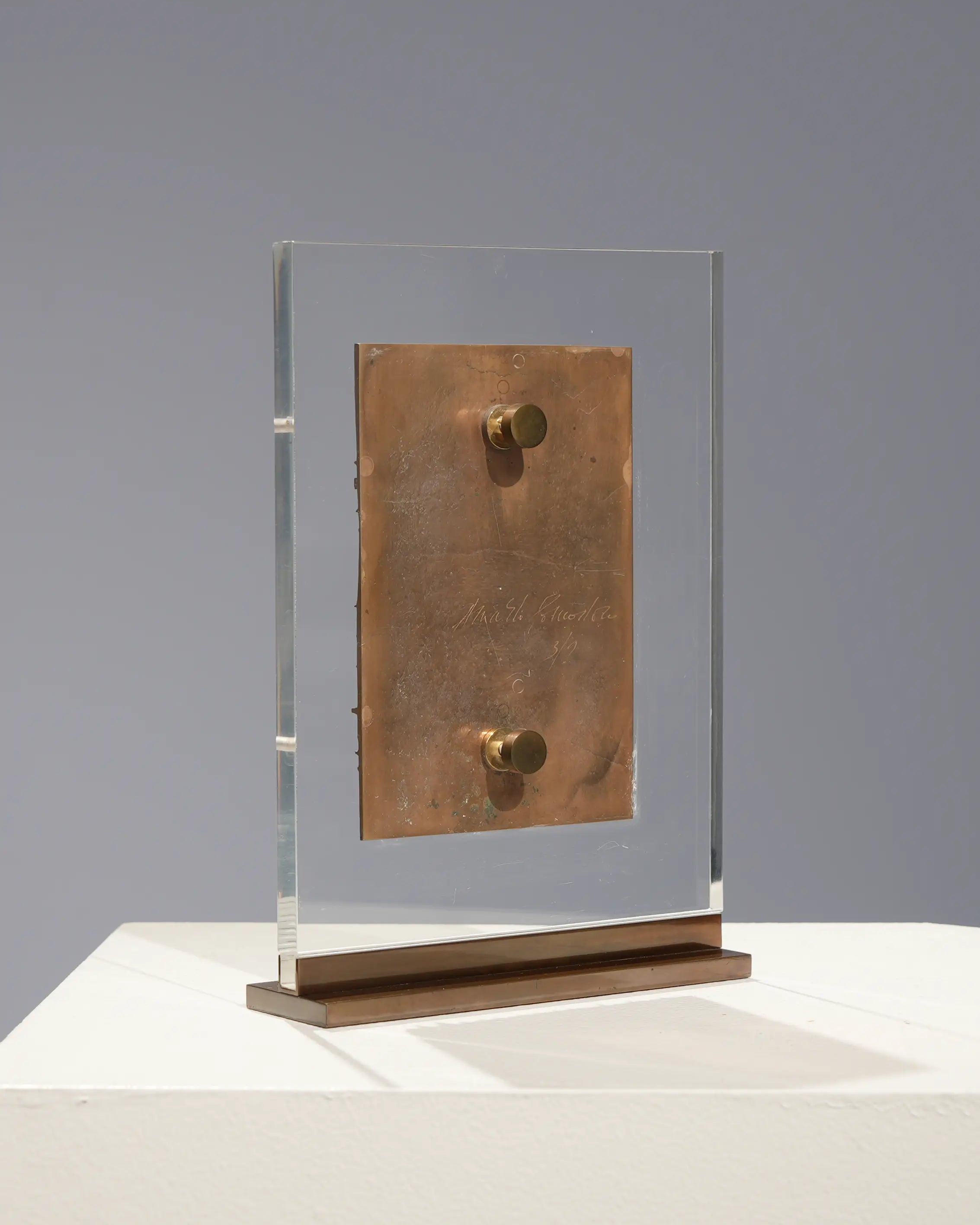 18813, Arnaldo Pomodoro, Bozetto Relief in Acrylic, circa 2000