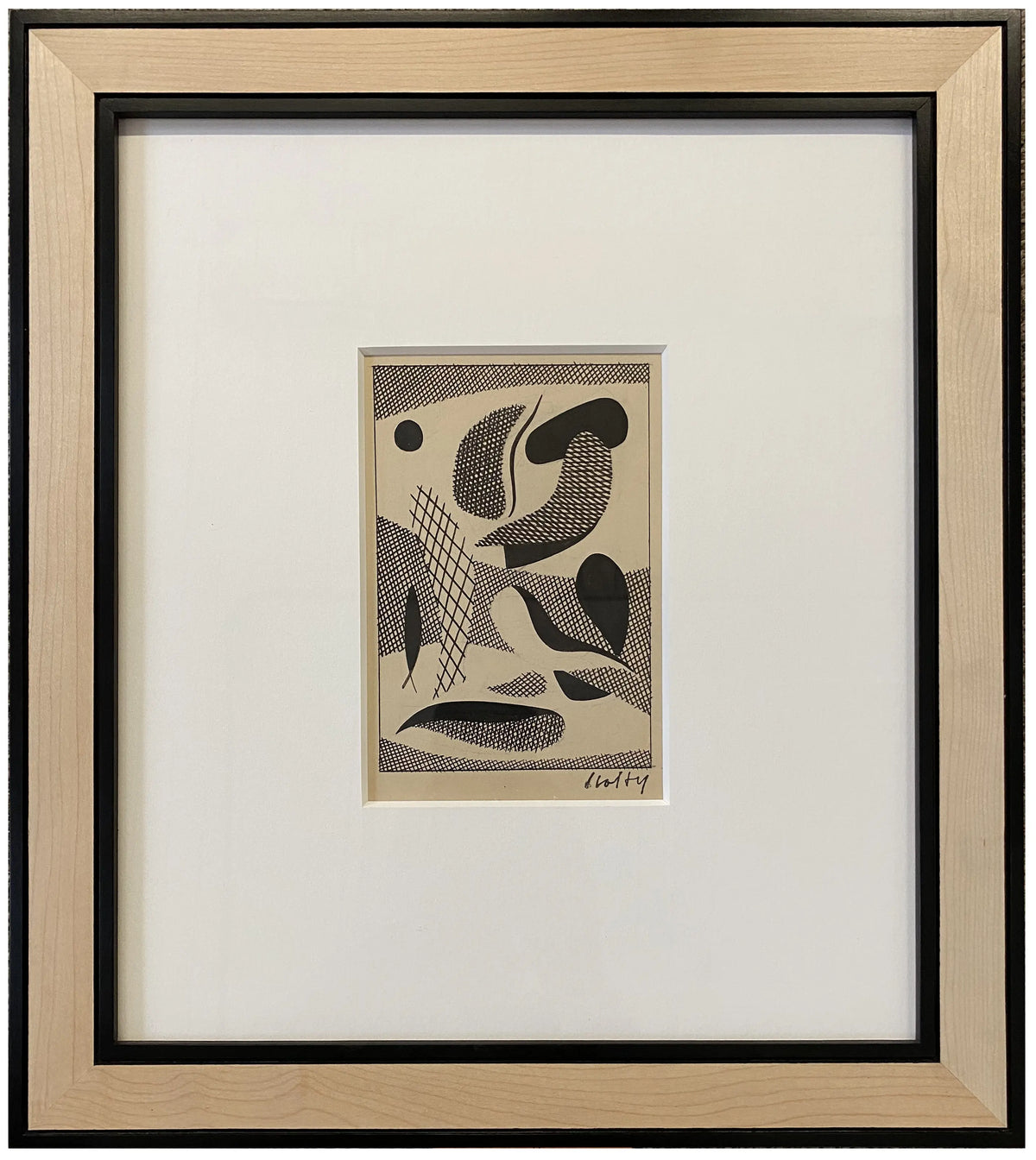 17037, Carl Holty, Ink Study II A Sketchbook #4, c. 1935