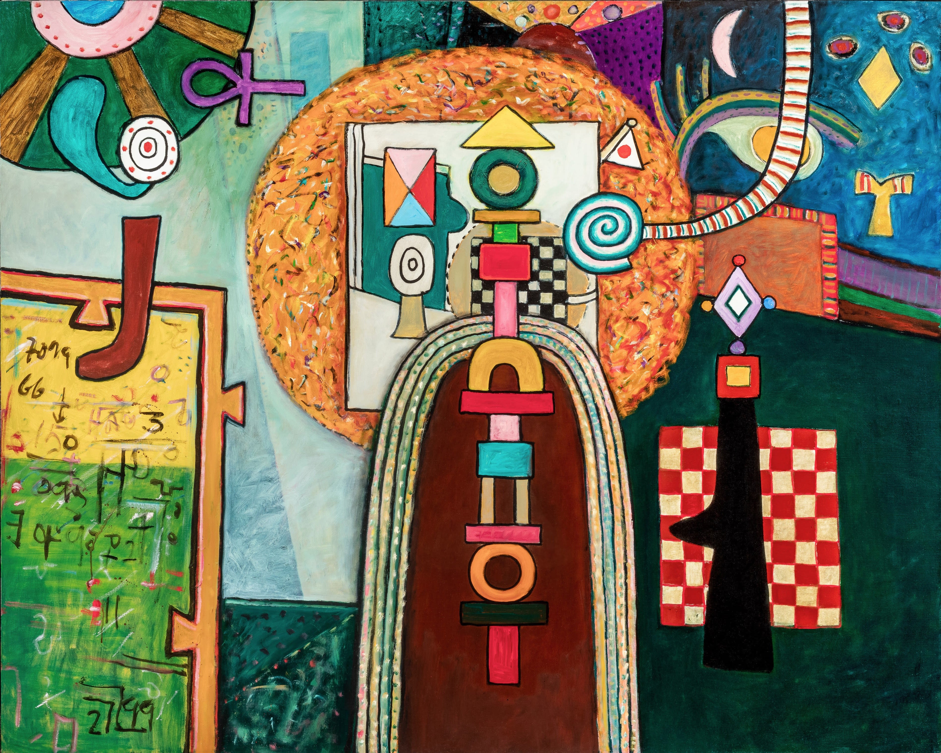 16163, Alan Davie, The Studio No. 37, 1975