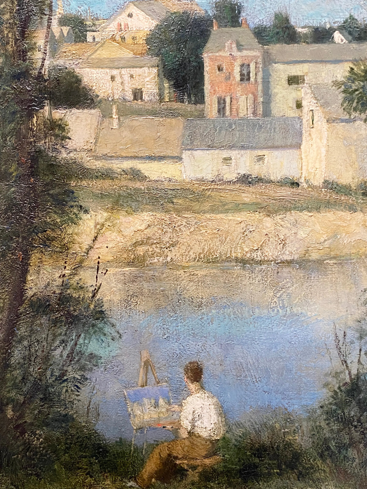 14842, John Koch, Village by the River, c. 1940
