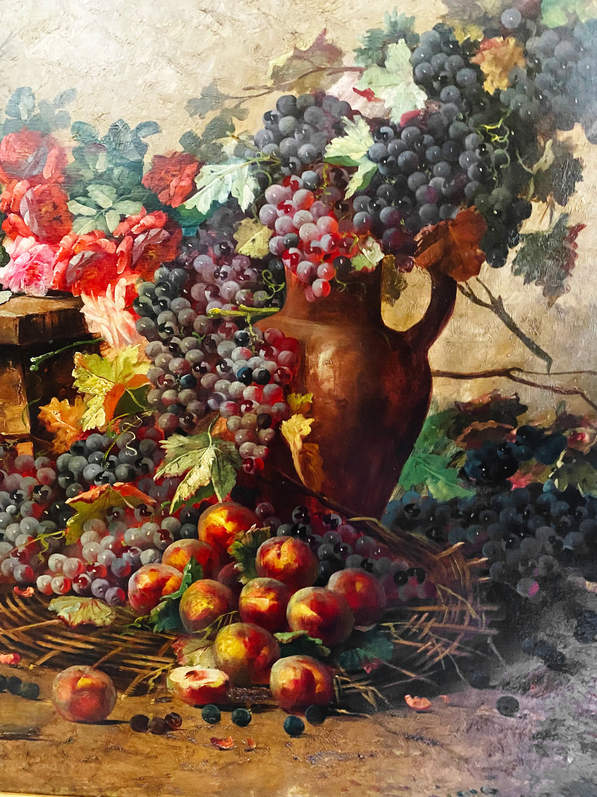 14639, Max Albert Carlier, Still Life with Flowers & Fruit