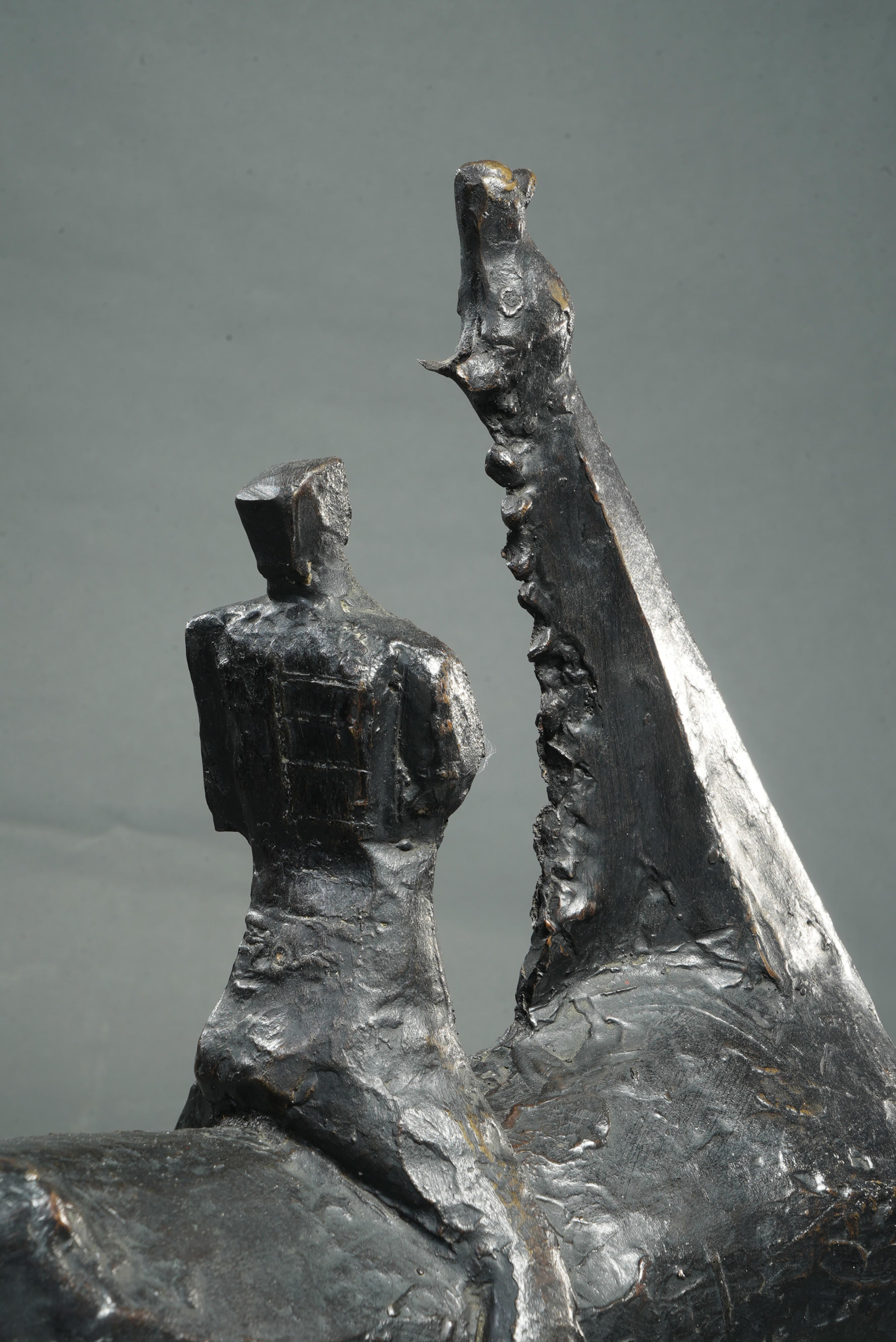 18598, Heriberto Juárez, Caballo con Jinete Viendo las Estrellas, 1973