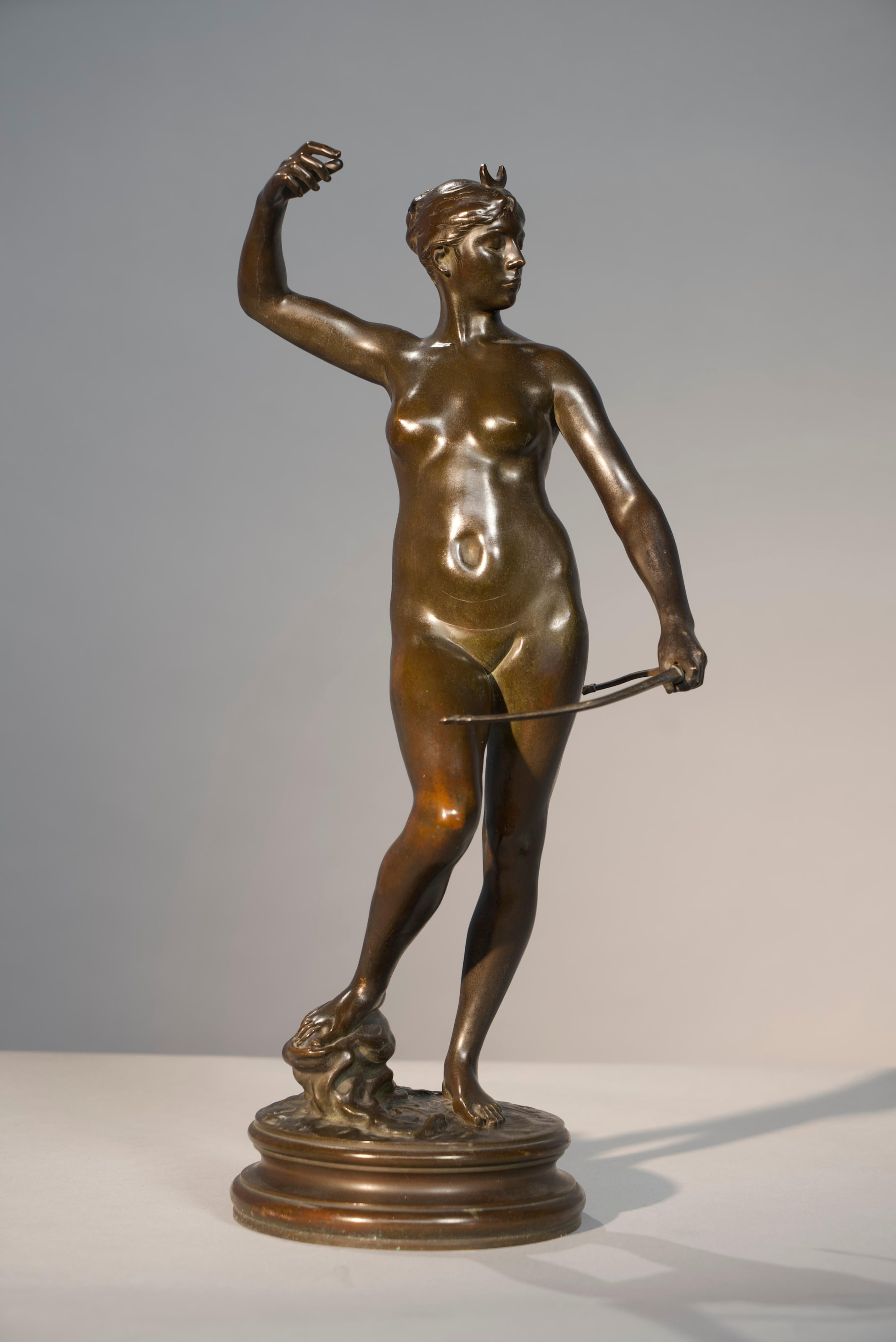 18799, Jean Alexandre Joseph Falguière, Diana, circa late 1880's