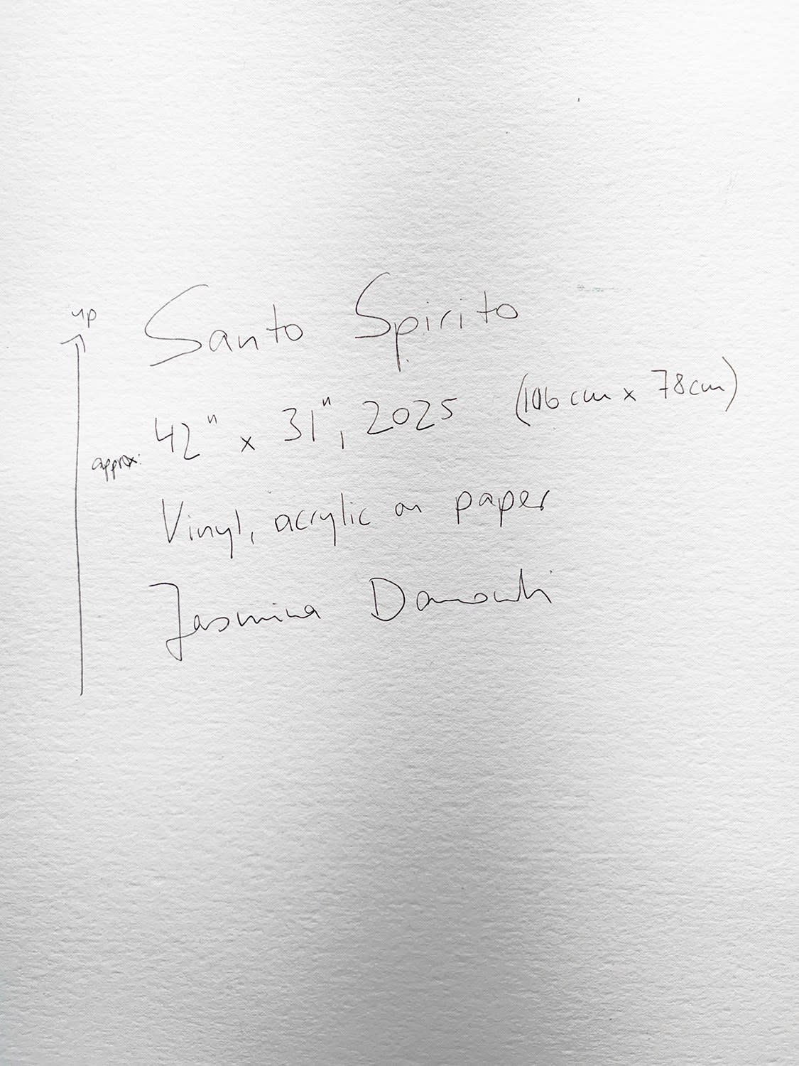 18686, Jasmina Danowski, Santo Spirito, 2025