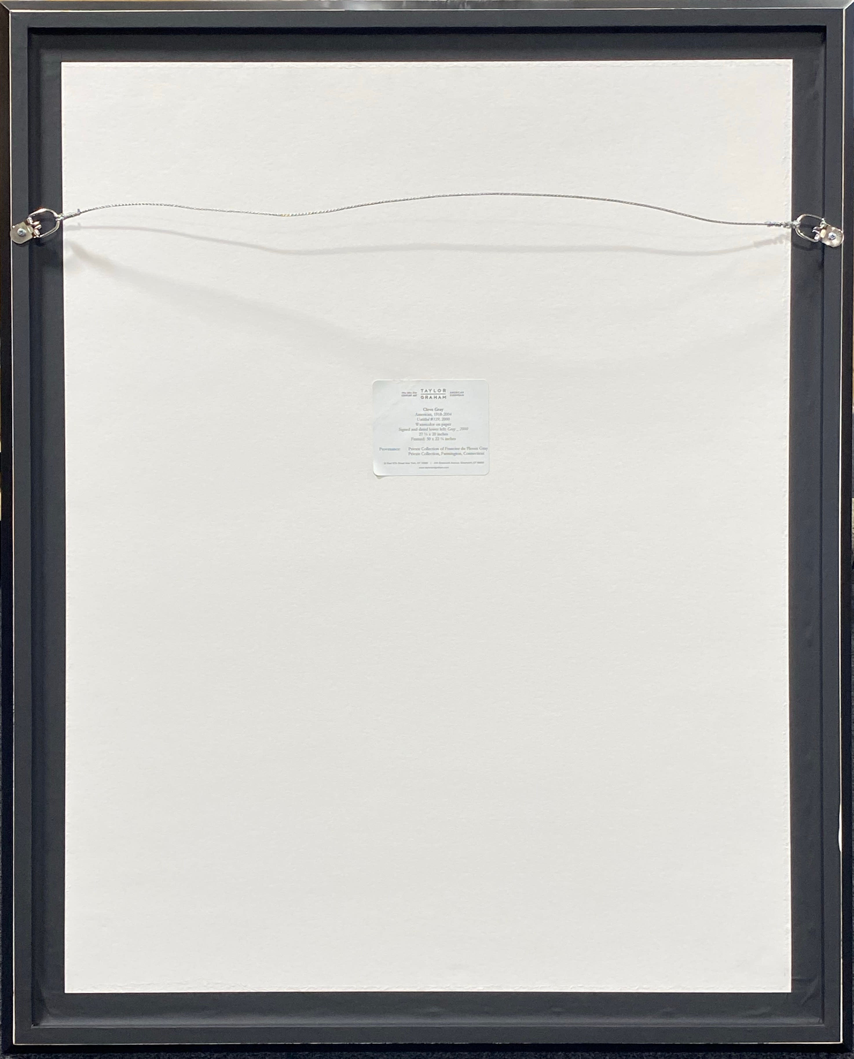 15823, Cleve Gray, Untitled #129, 2000