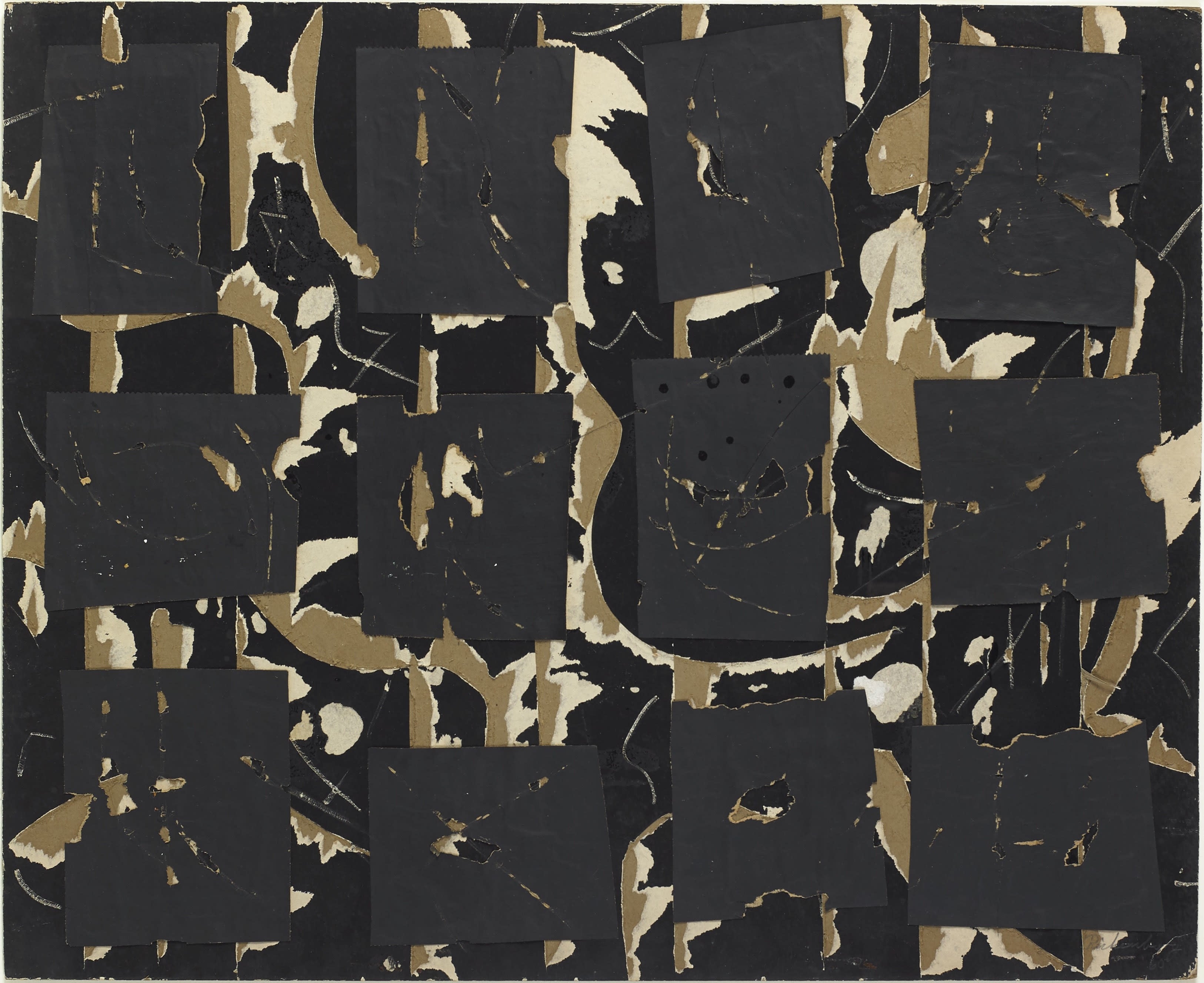 16468, Robert Richenburg, MOMA Collage, 1960