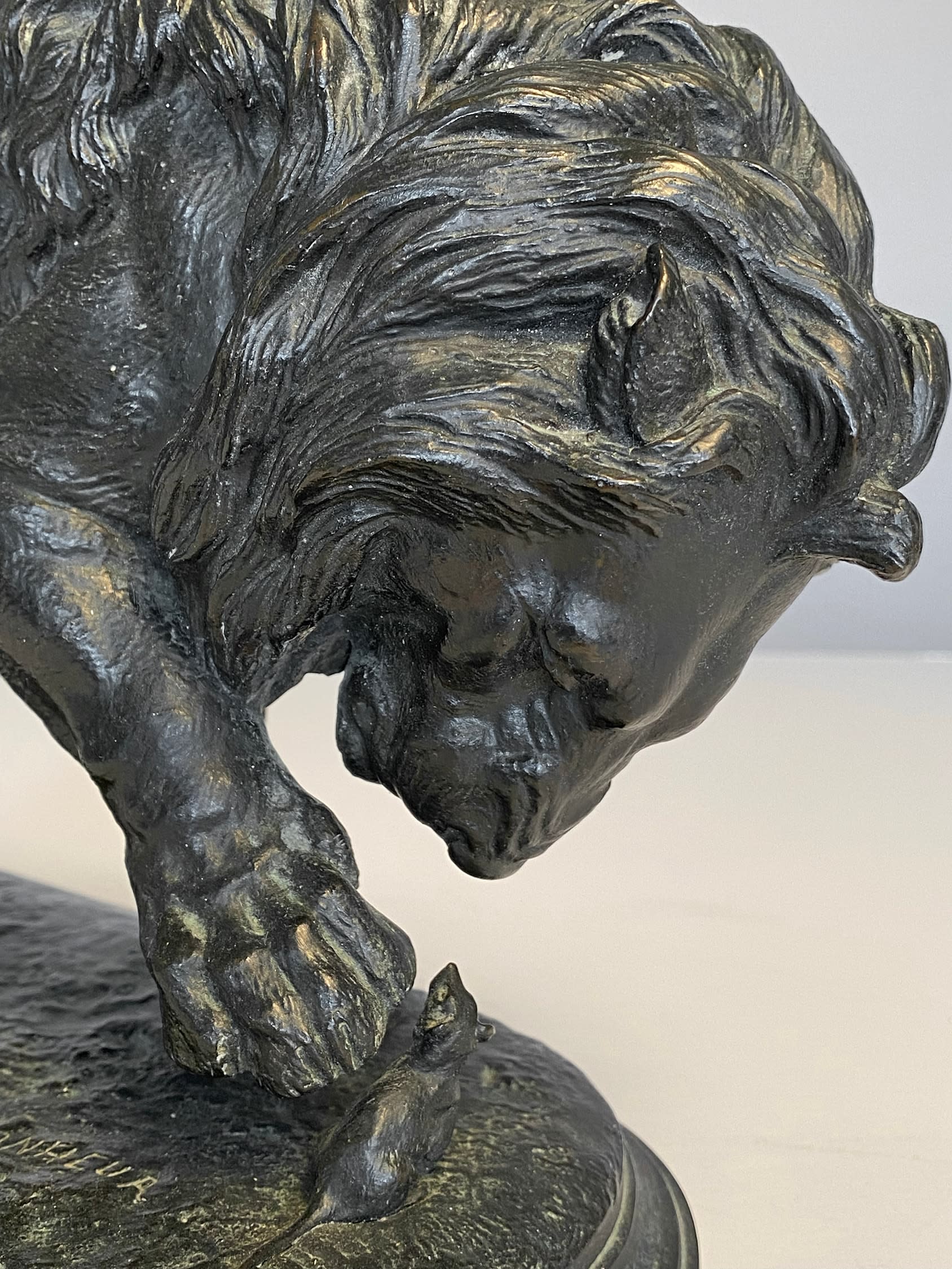 16568, Isidore Jules Bonheur, Lion & Mouse, circa 1870