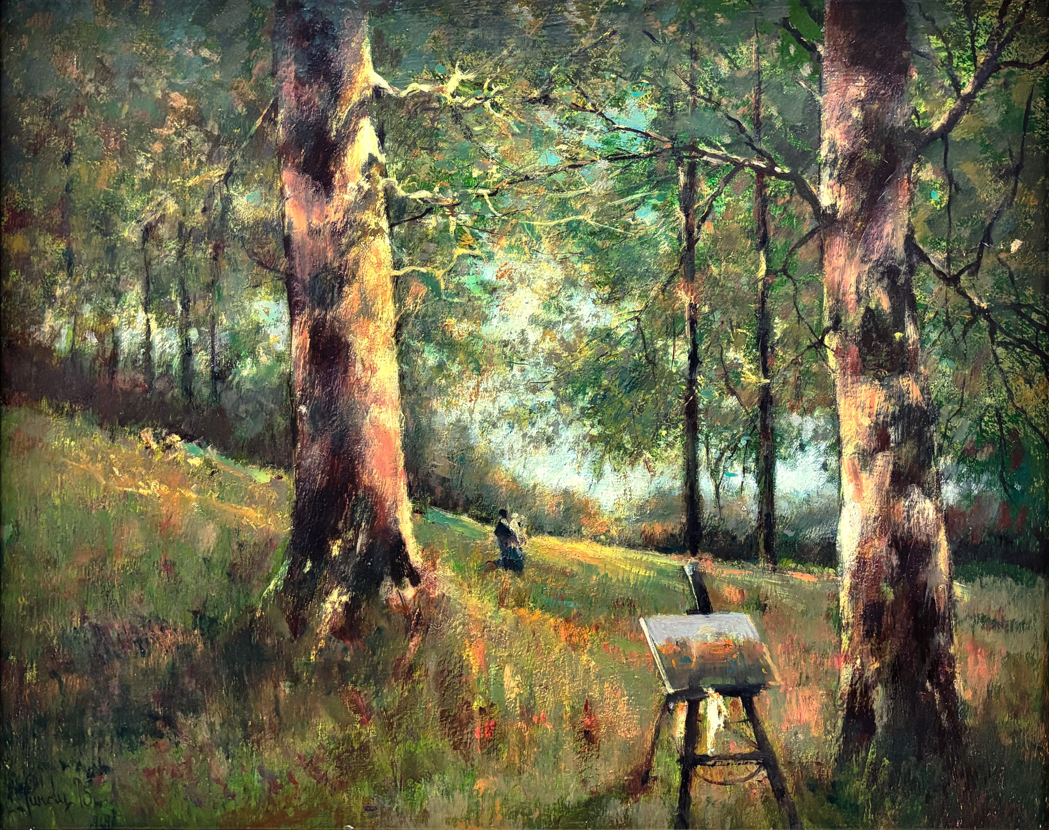 15661, Donald R. Purdy, Painting in Plein Air, 1975