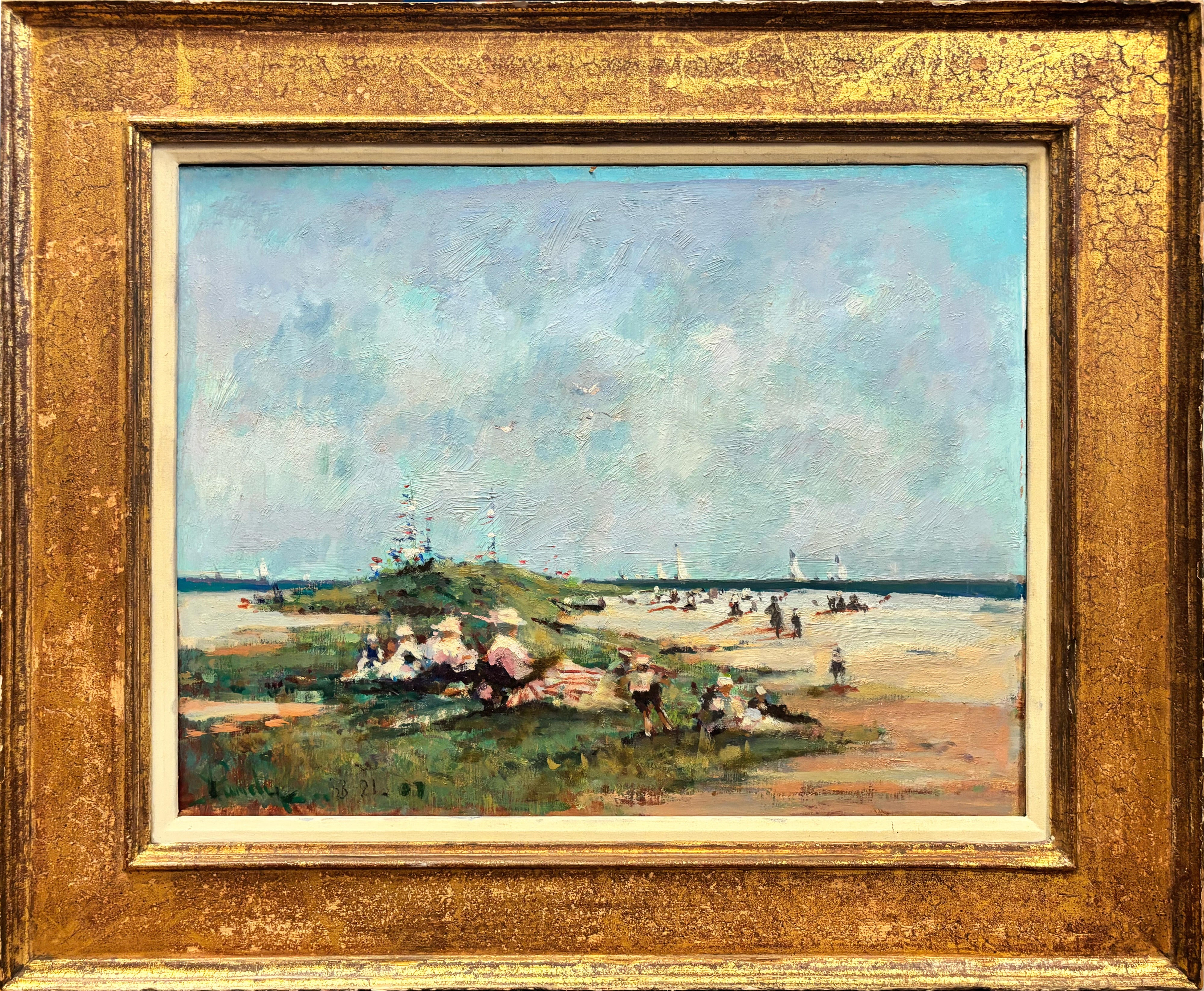 16436, Donald R. Purdy, Beach Scene, 1988