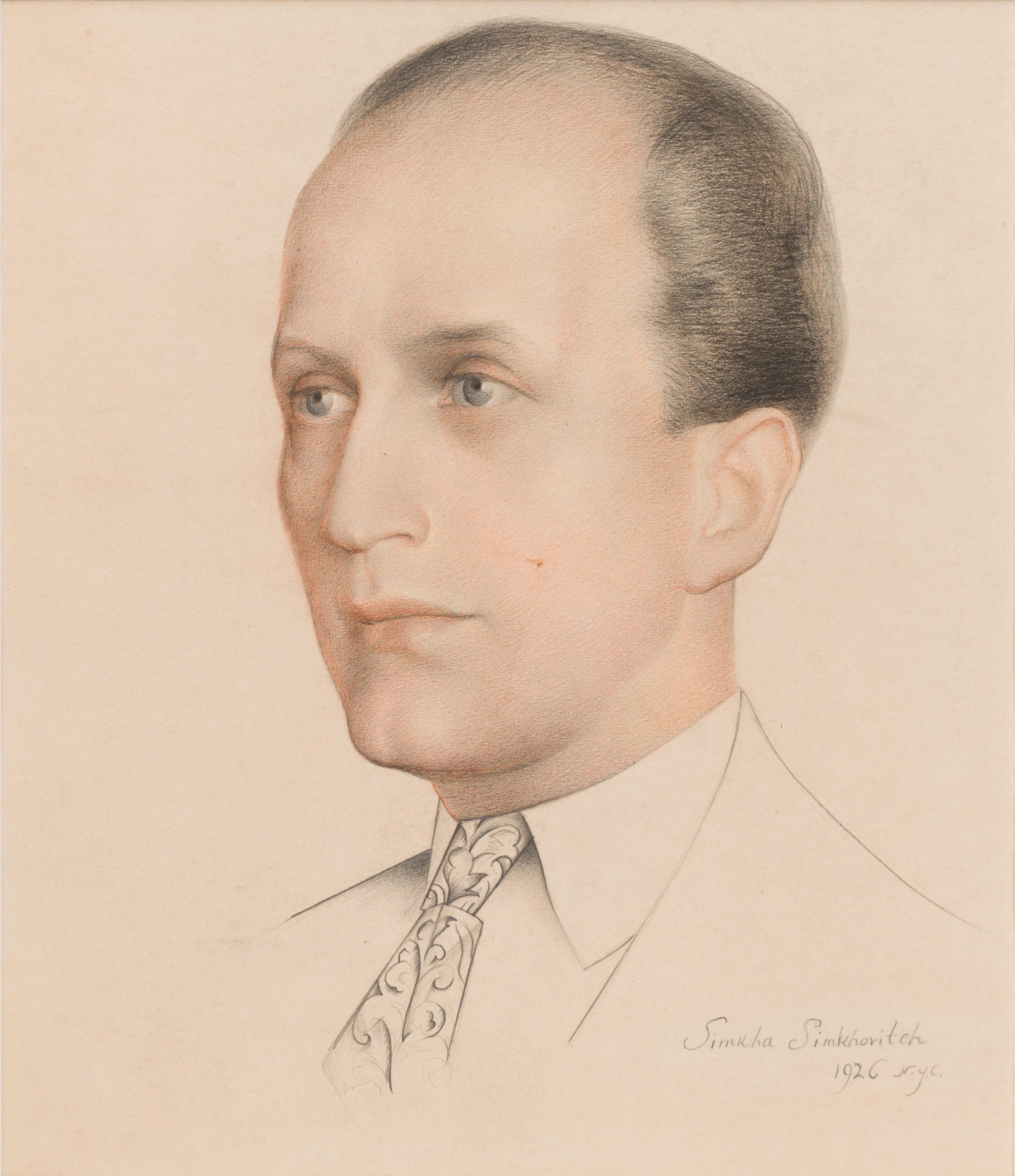 16576, Simka Simkhovitch, Head of a Gentleman, 1926