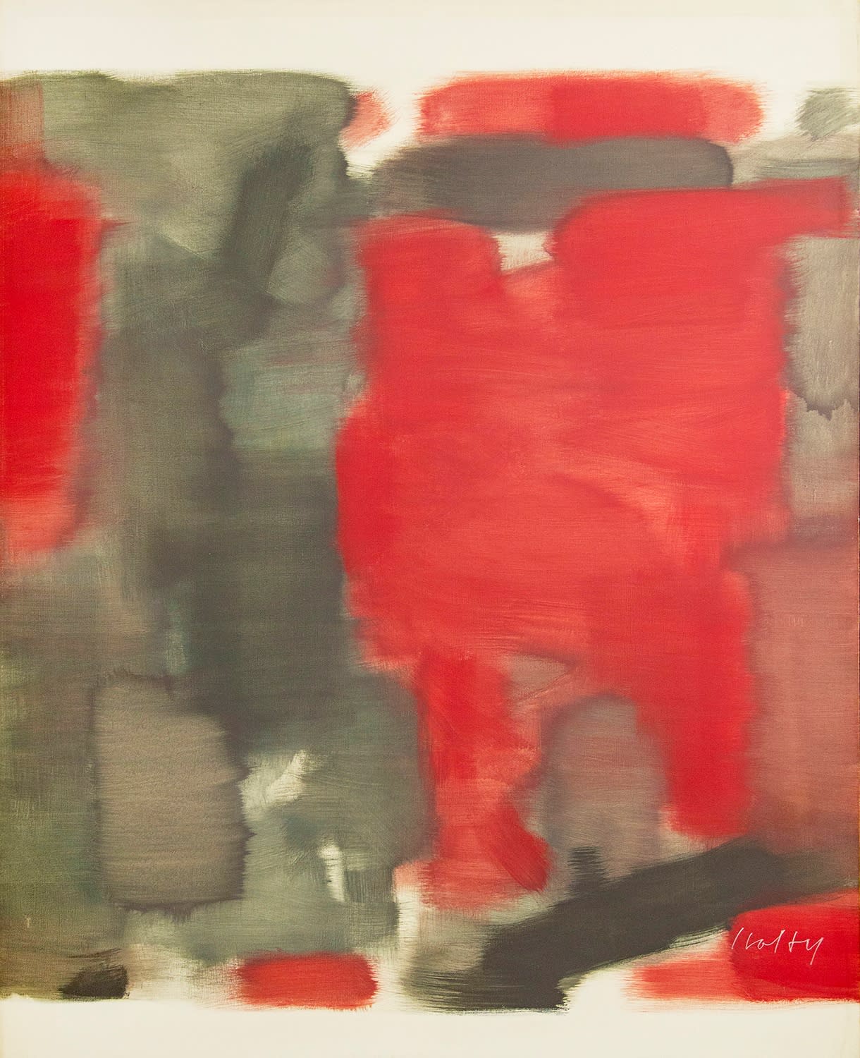 14131, Carl Holty, Twelfth Night (Red), 1962
