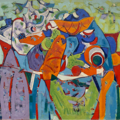 18568, Carl Holty, Bread and Flowers, 1948