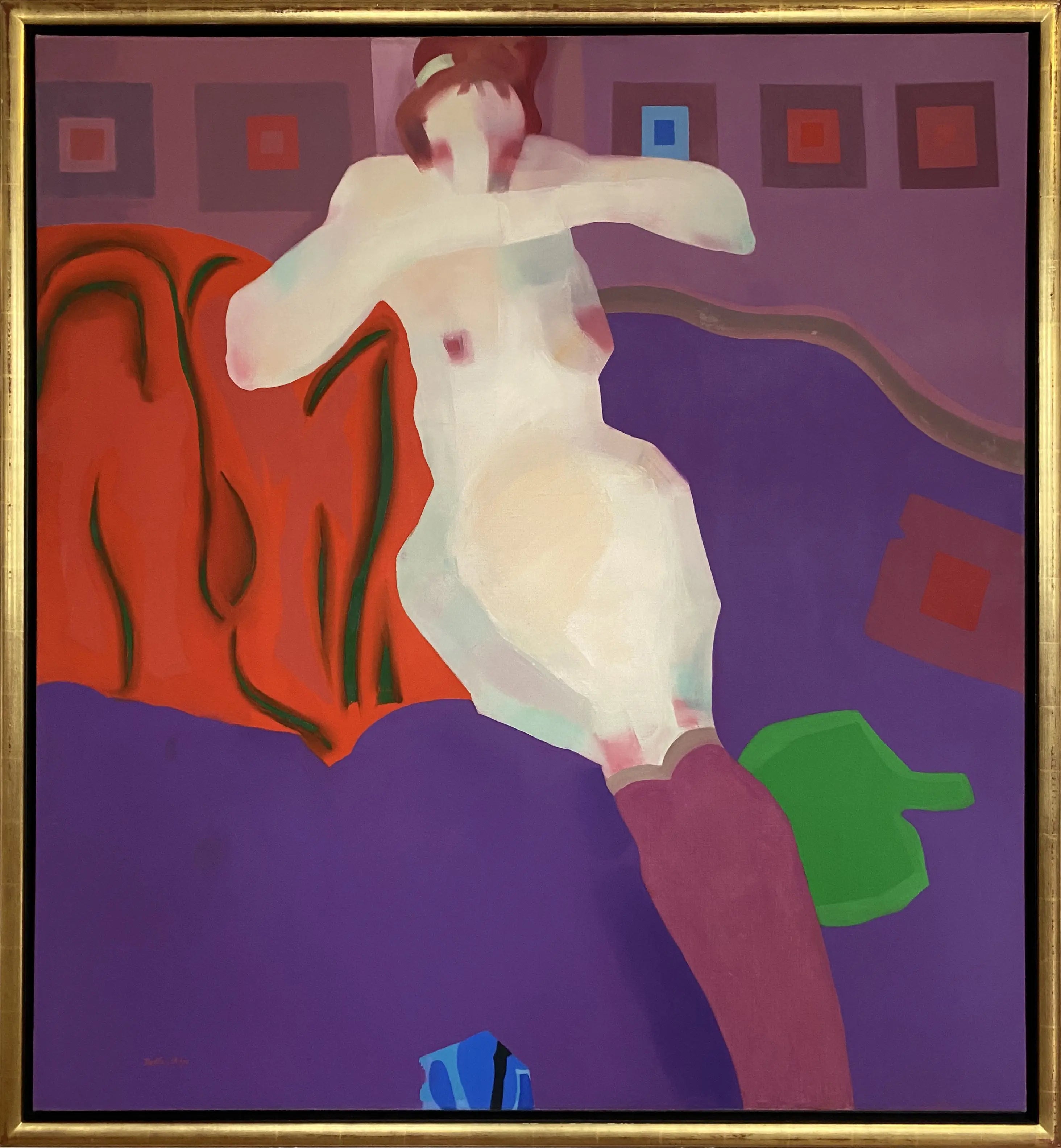 15428, Ralph Della-Volpe, Figure in Purple Stockings, 1959-1960