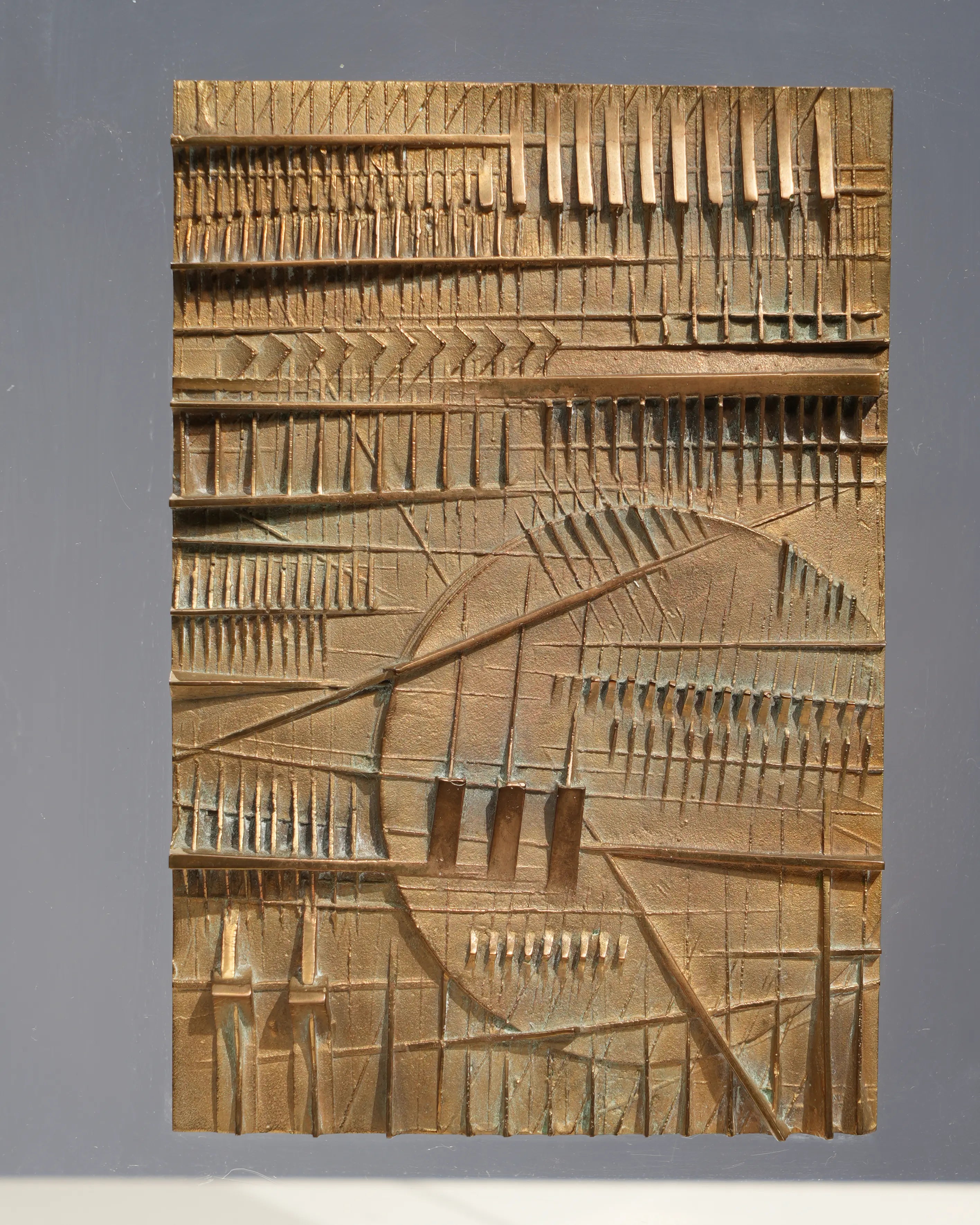 18813, Arnaldo Pomodoro, Bozetto Relief in Acrylic, circa 2000