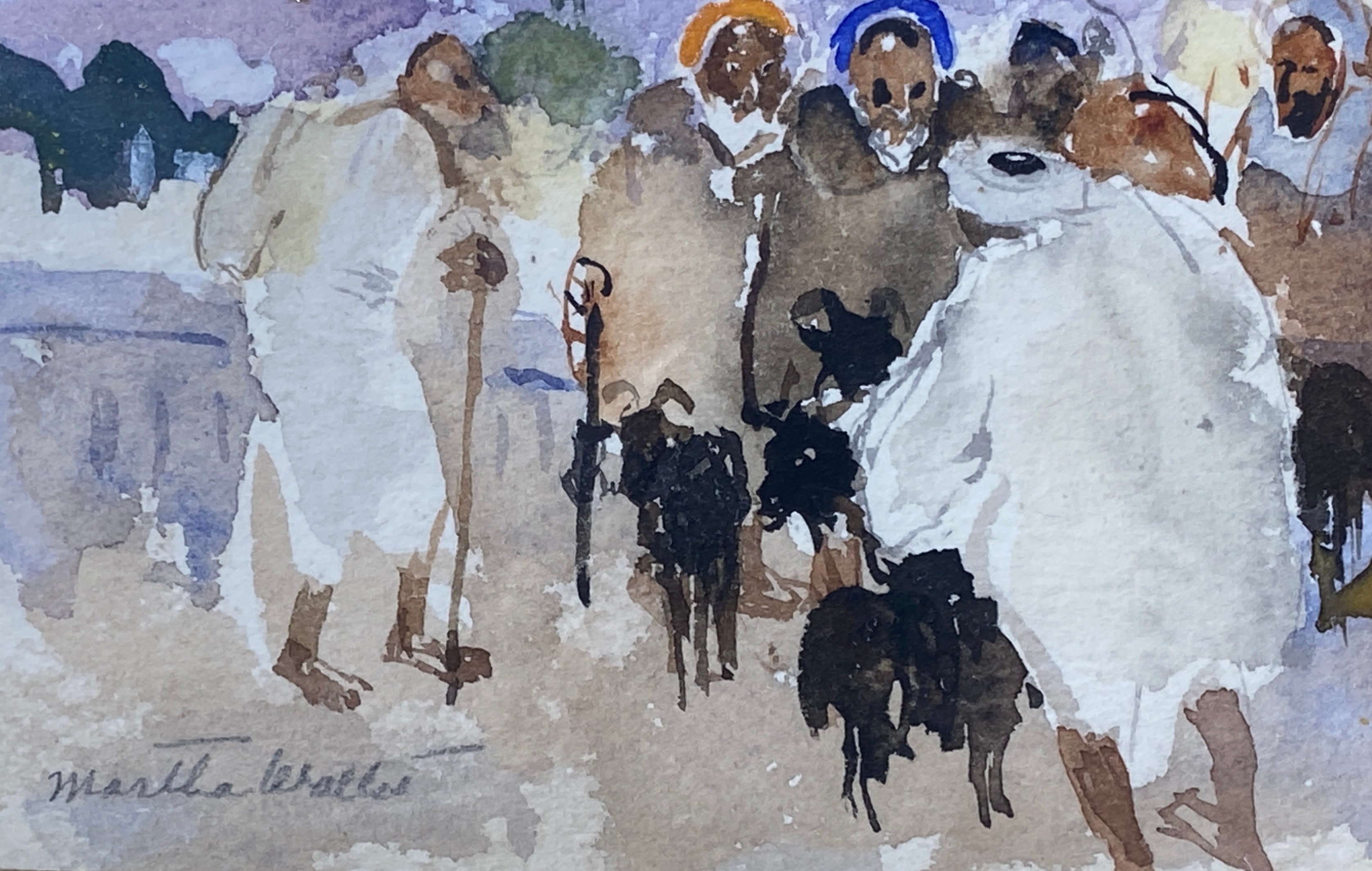 14719, Martha Walter, Goat Herders, North Africa, circa 1930