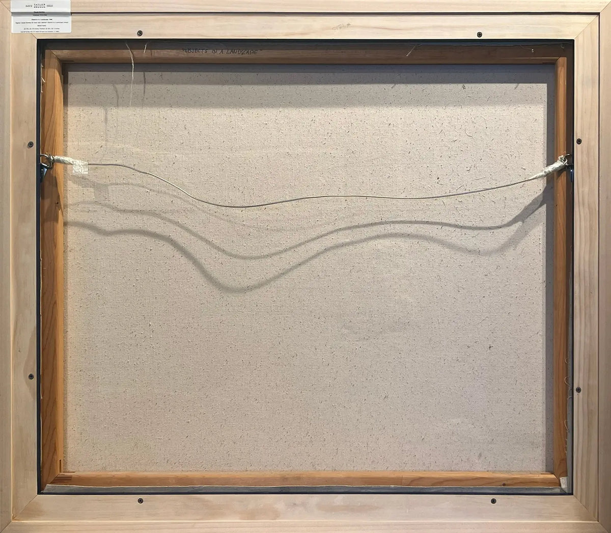 17220, Claude Bentley, Objects in a Landscape, 1980