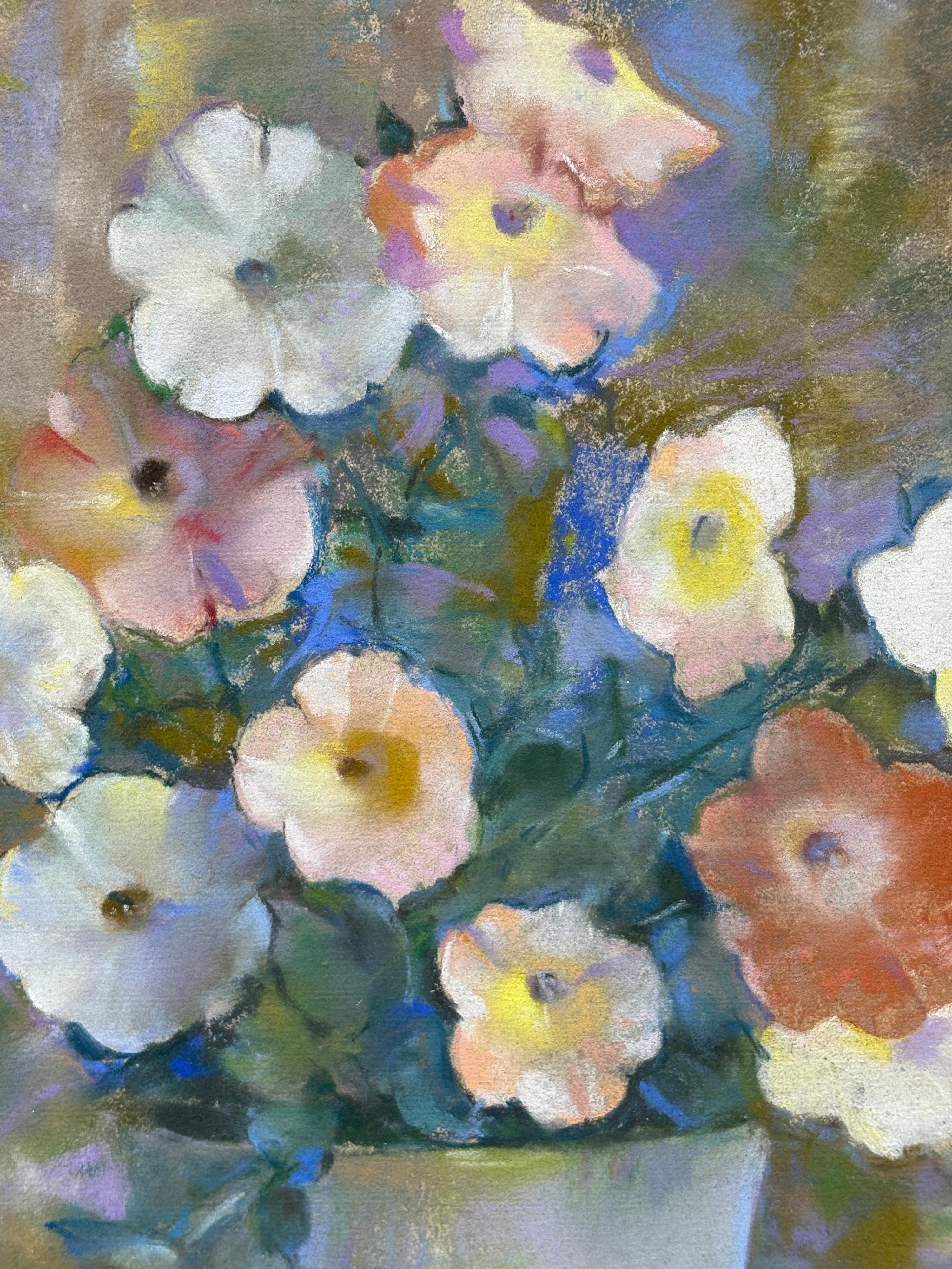 14820, Laura Coombs Hills, Pink and White Petunias, circa 1930