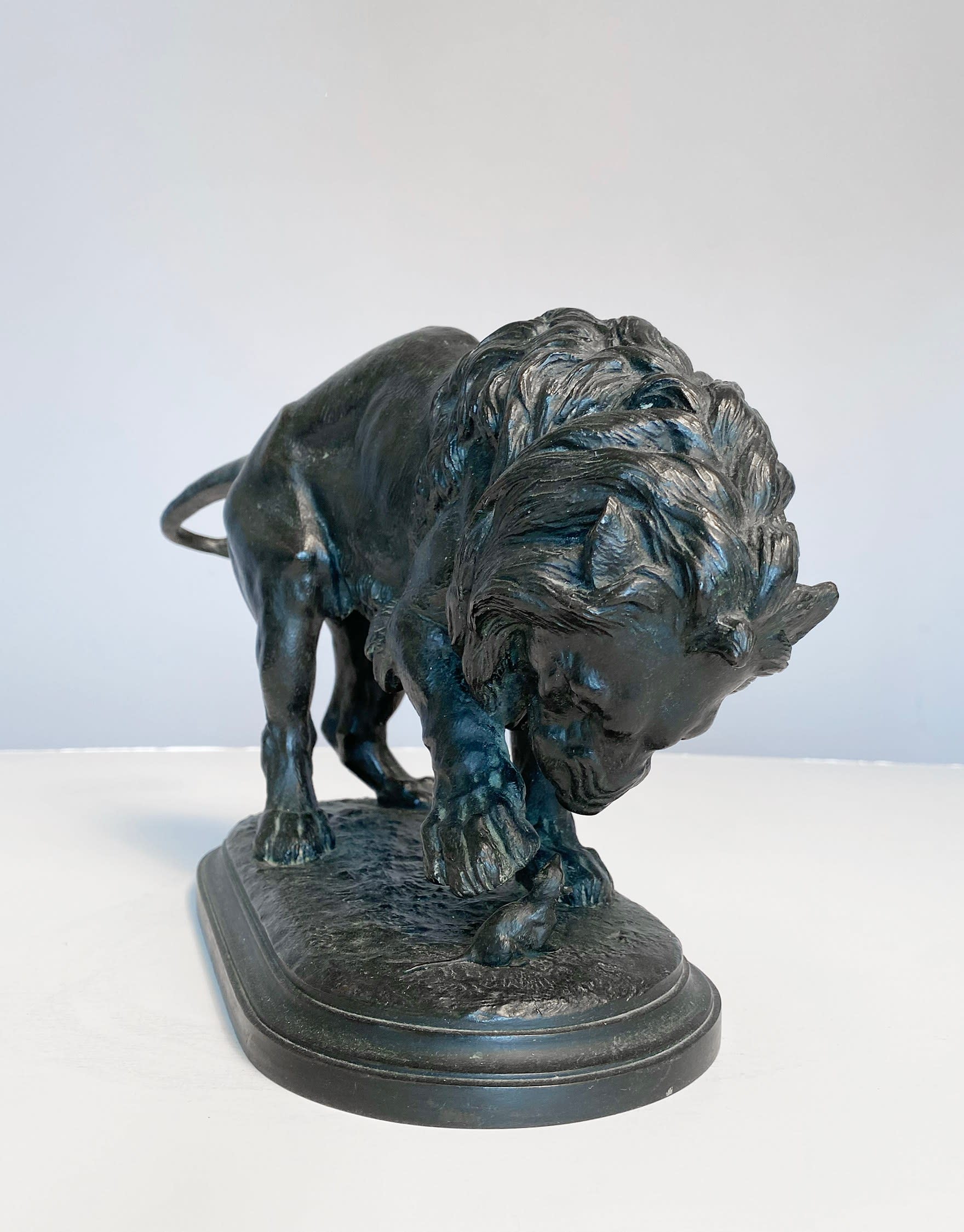 16568, Isidore Jules Bonheur, Lion & Mouse, circa 1870