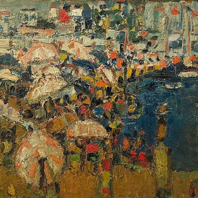 14671, André Cottavoz, Les Parasols, 1954