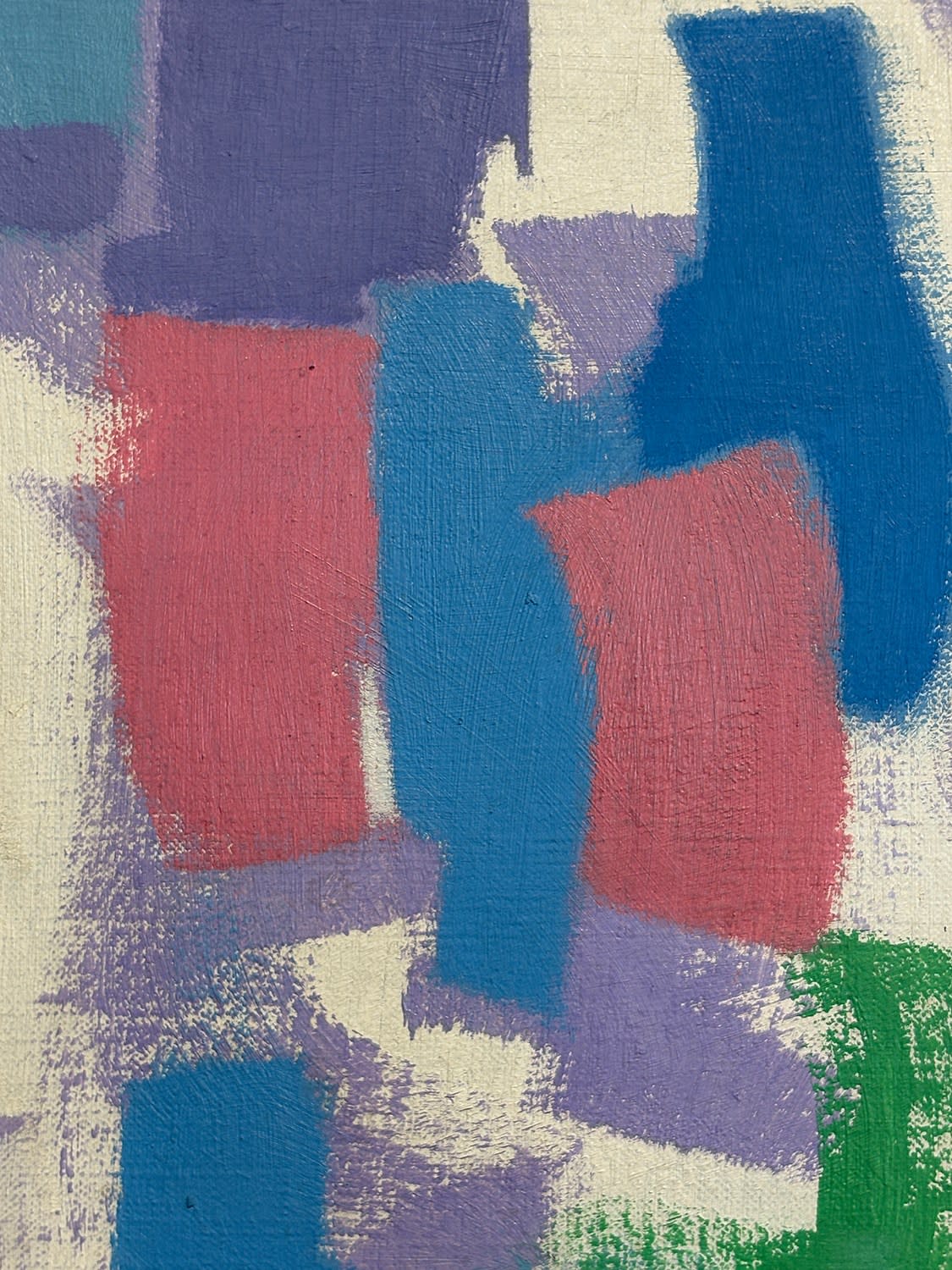 18115, Carl Holty, Color Theory Red Blue White Green, circa 1959