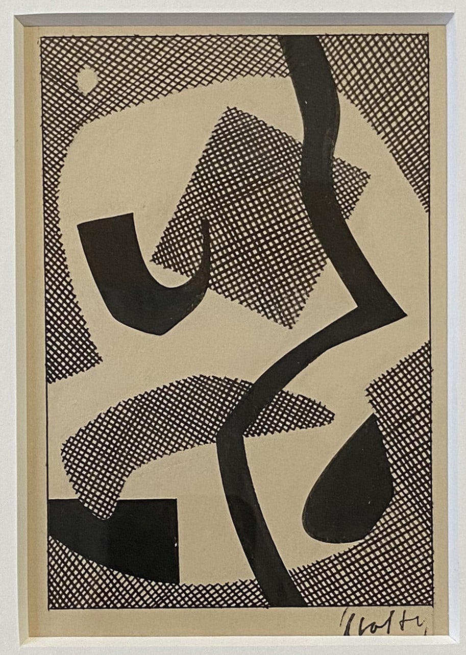 17036, Carl Holty, Forms B, Sketchbook #4, c. 1935