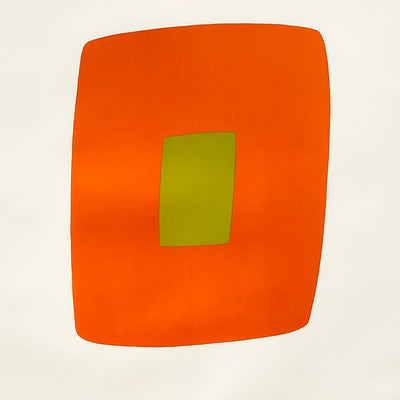 18626, Ellsworth Kelly, Orange with Green, 1964-65