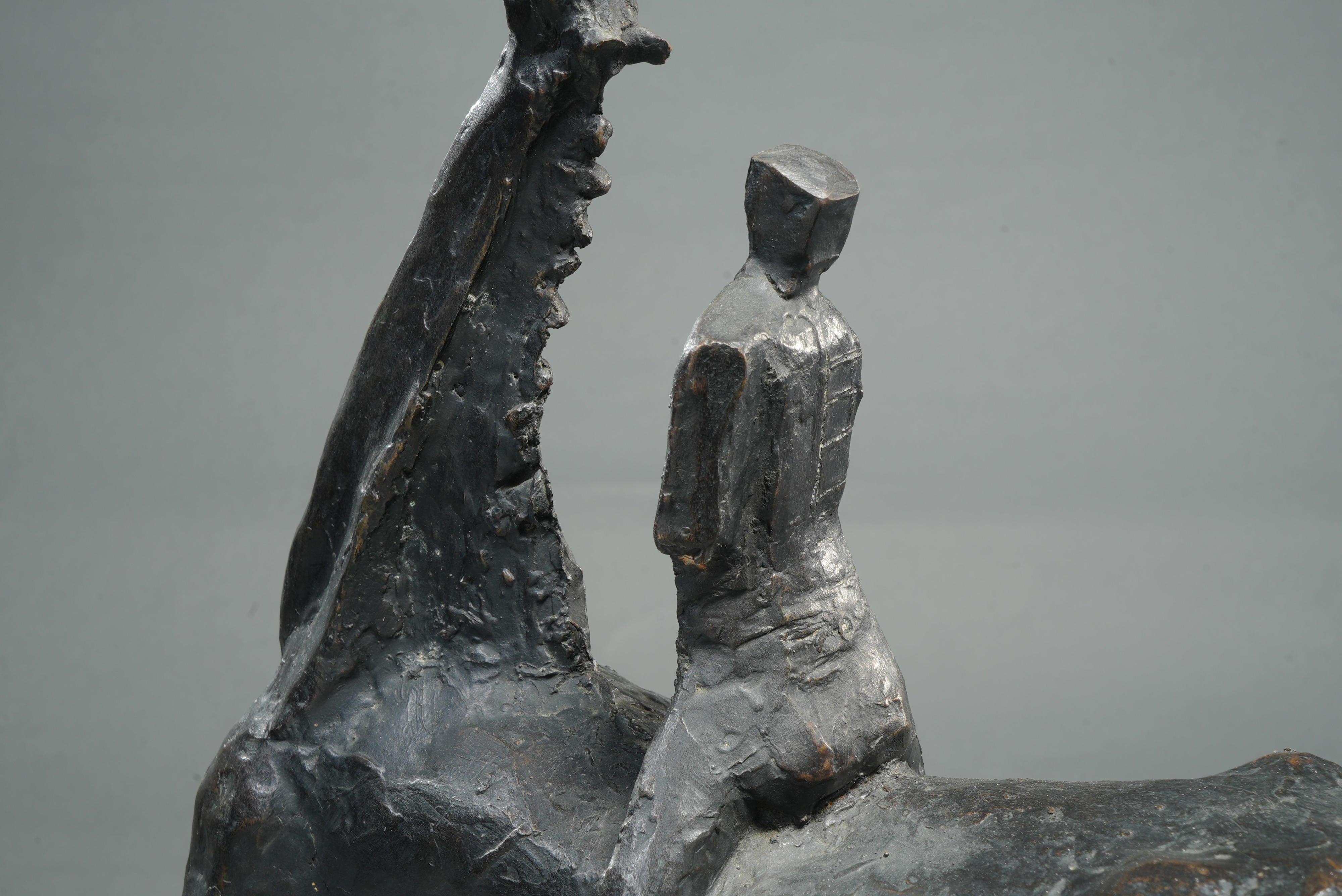 18598, Heriberto Juárez, Caballo con Jinete Viendo las Estrellas, 1973