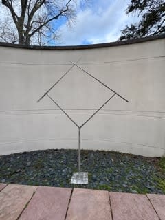 18760, George Rickey, Two Lines Oblique, 1973