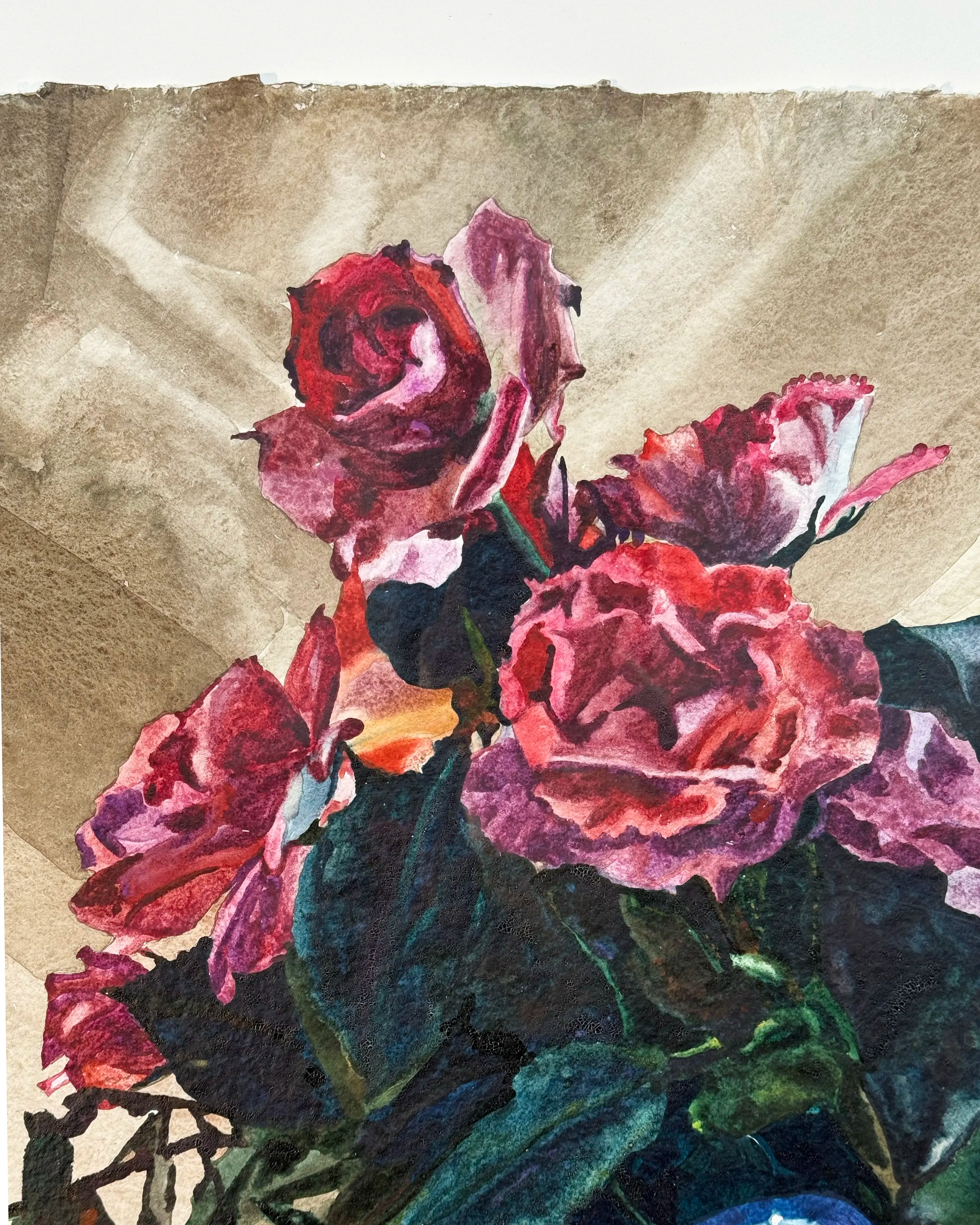 18837, Carolyn Brady, Deep Red Roses, 1991