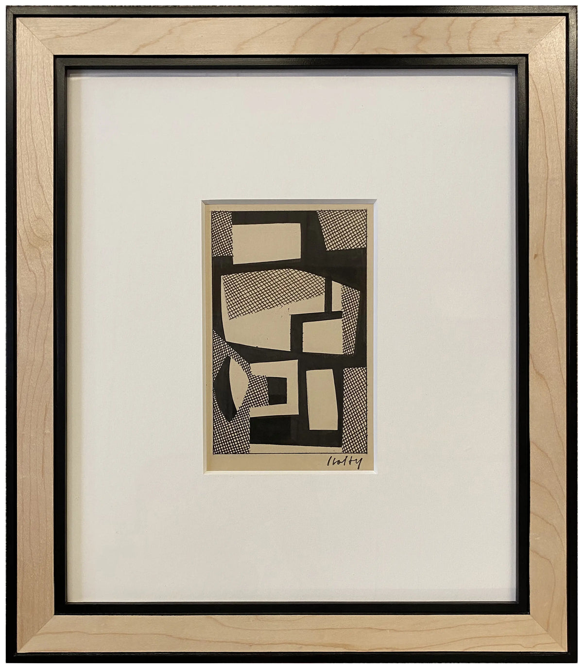 17032, Carl Holty, Ink Study VI B Sketchbook #4, c. 1935