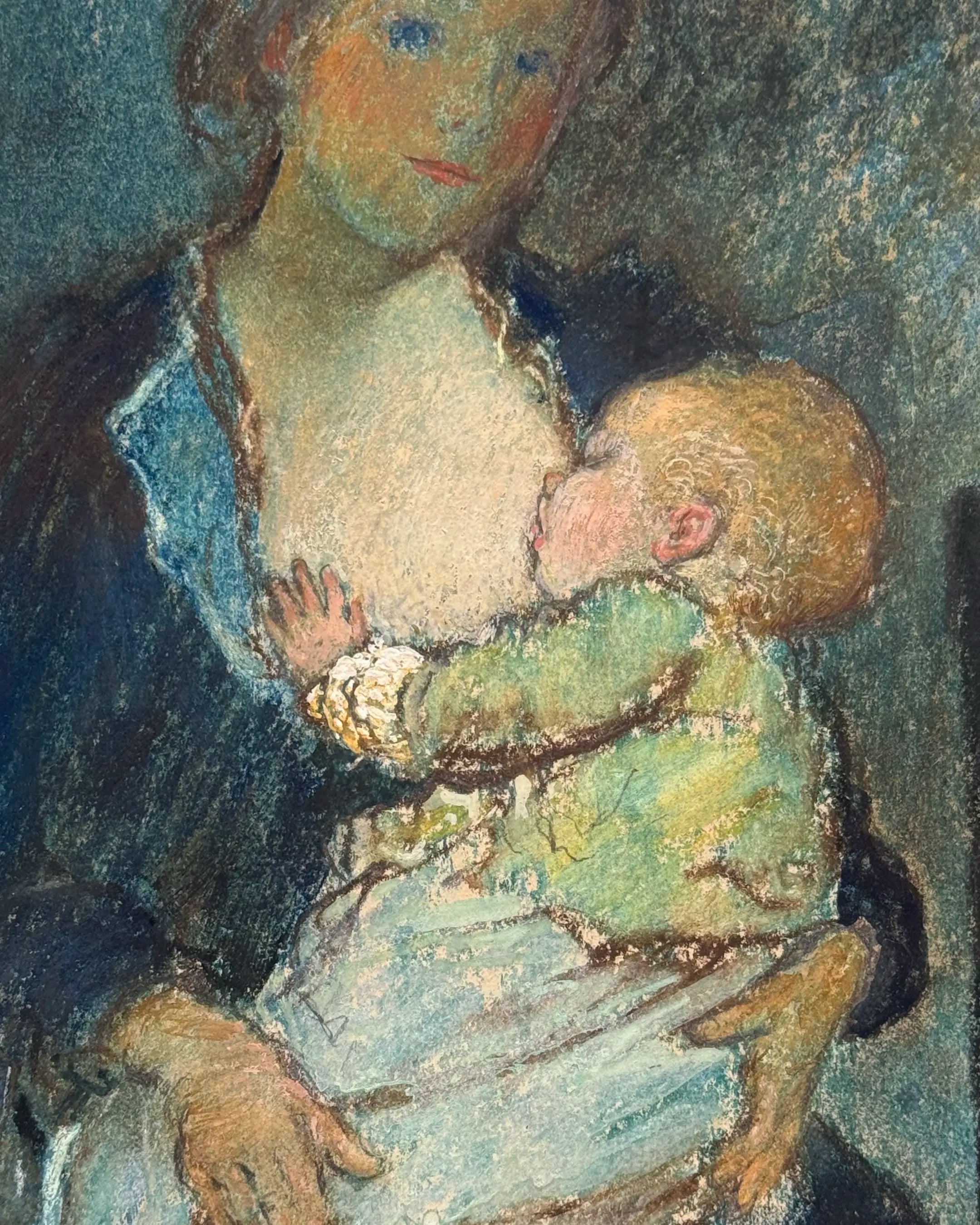 18886, Arthur Bowen Davies, Mother and Child, circa 1918