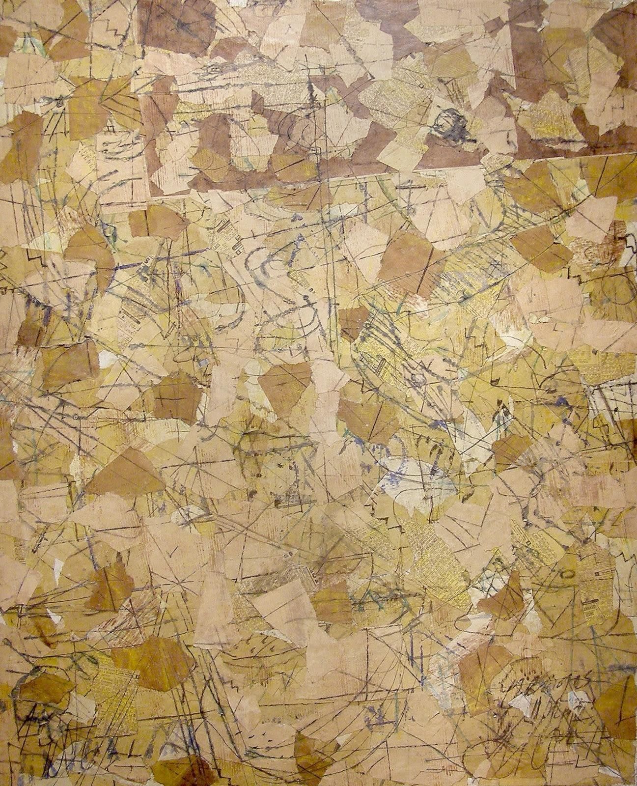 15371, Georges Noël, Palimpseste éclaté, Dated lower left: 1964