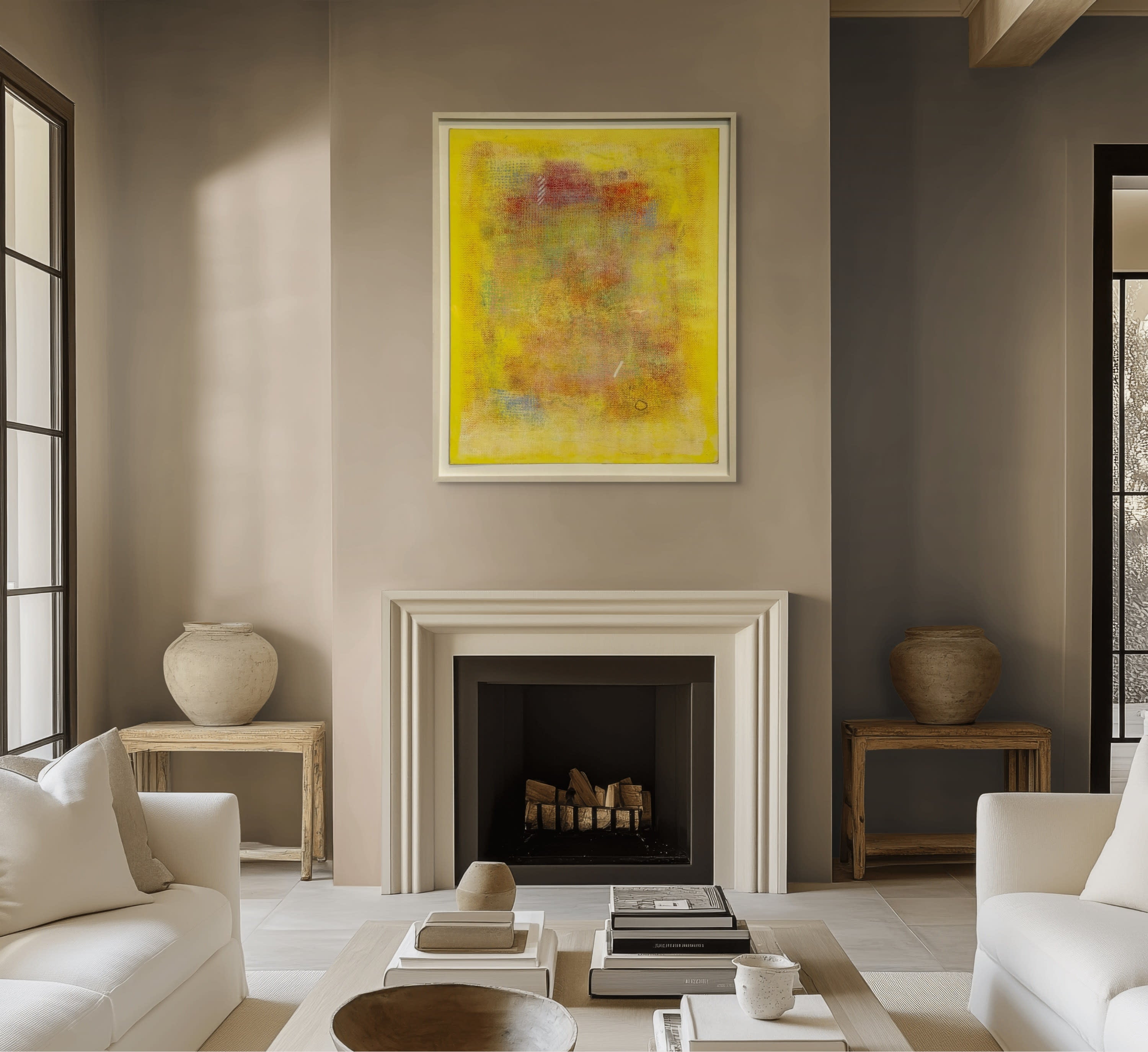 18719, Robert Natkin, Bath series, Yellow, 1975
