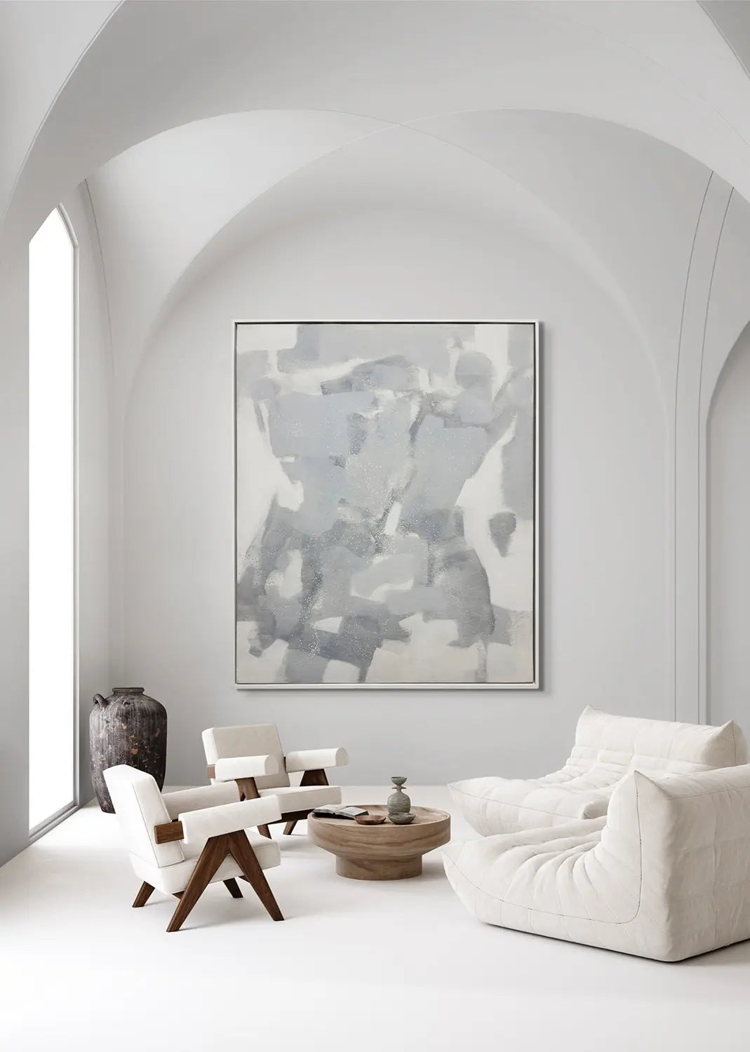 15224, Carl Holty, Gray, White, 1971