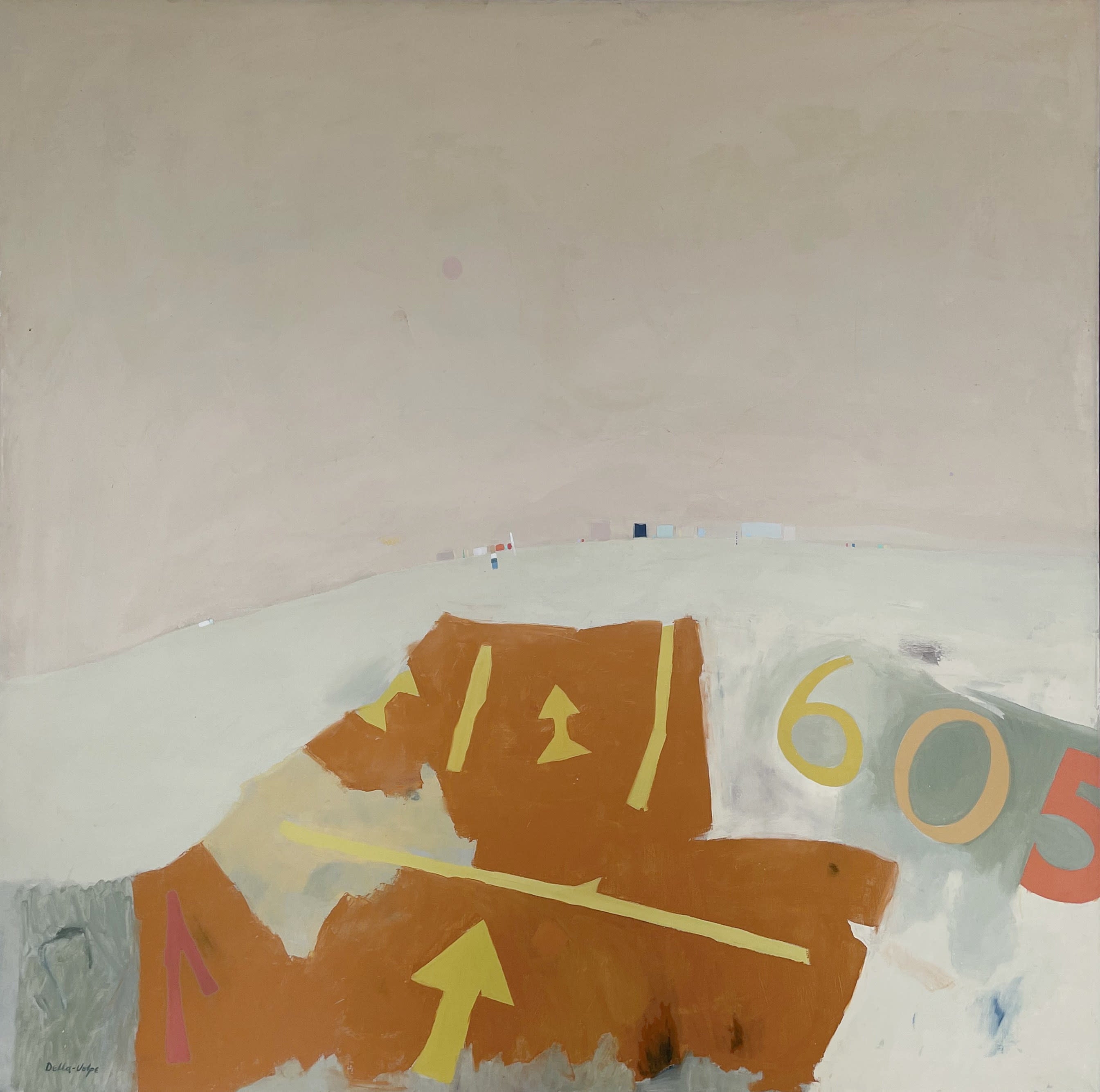15416, Ralph Della-Volpe, Beach Parking Lot, 1968