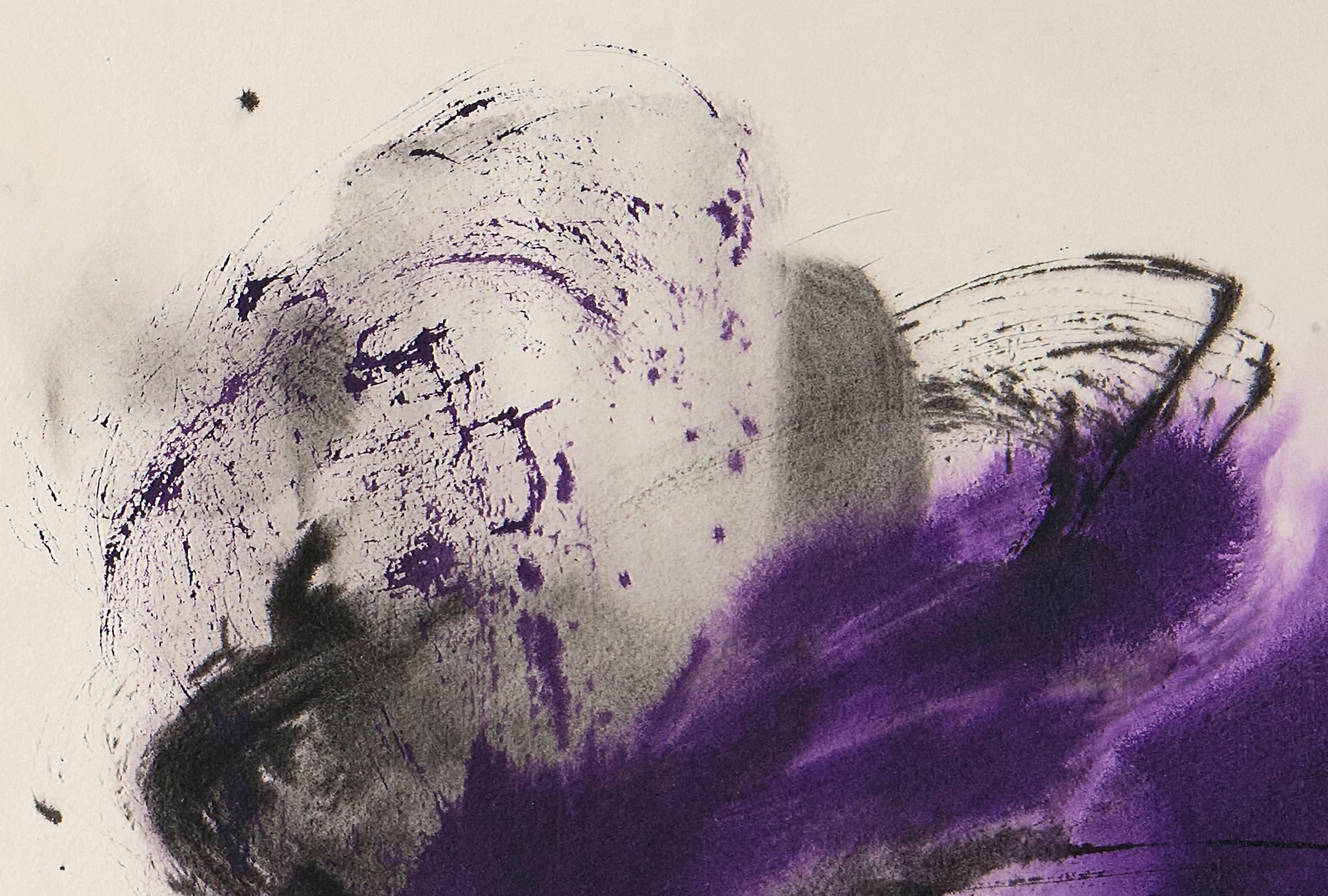 17341, Cleve Gray, Gesture: Purple, 1976