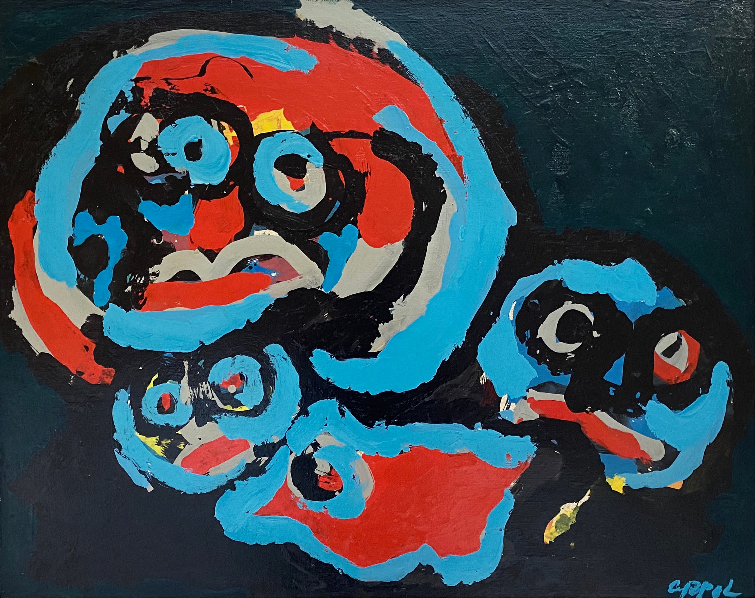 15141, Karel Appel, Figure Composition
