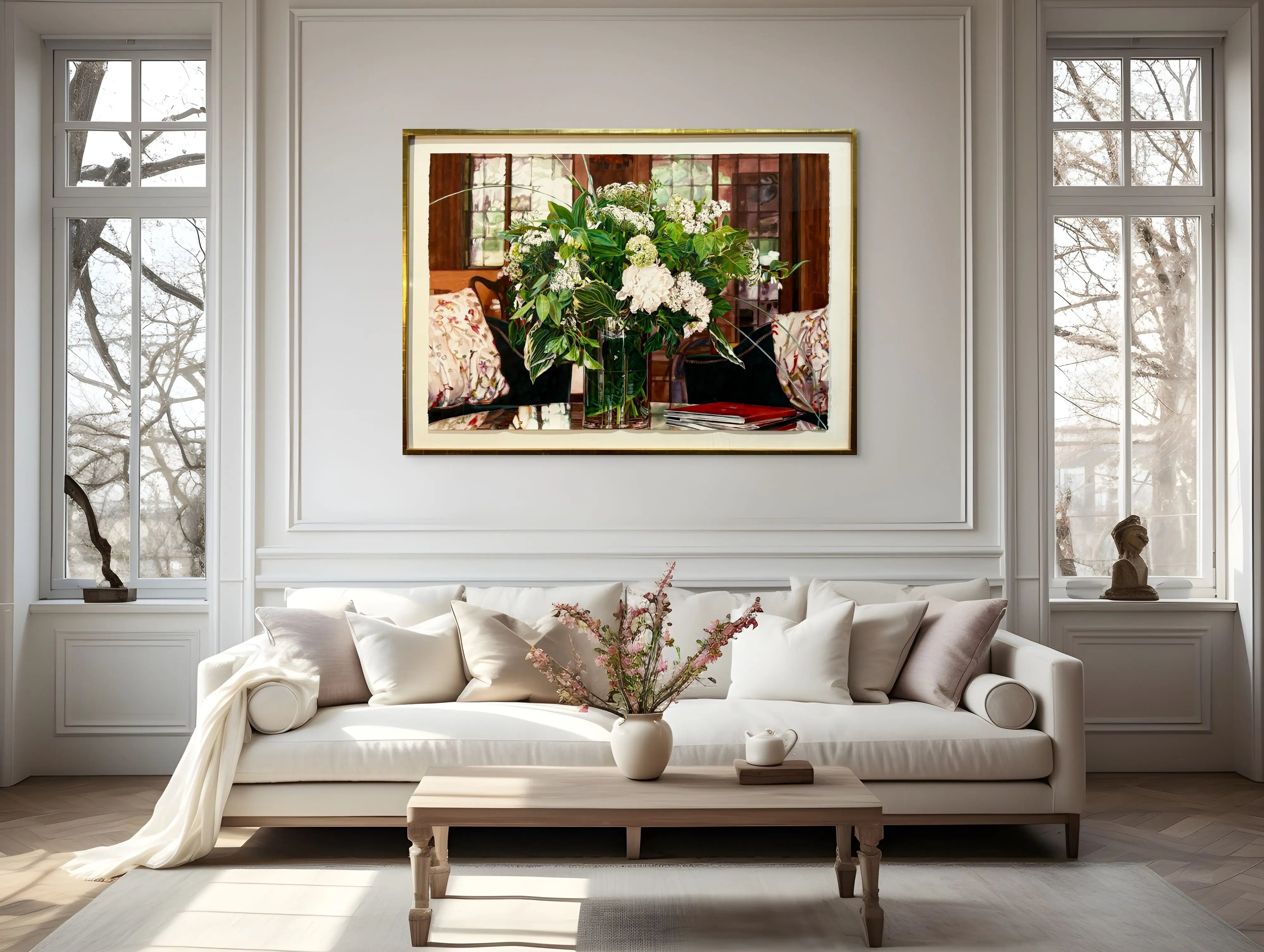18840, Carolyn Brady, Grand White Flower Bouquet, New York, 2001