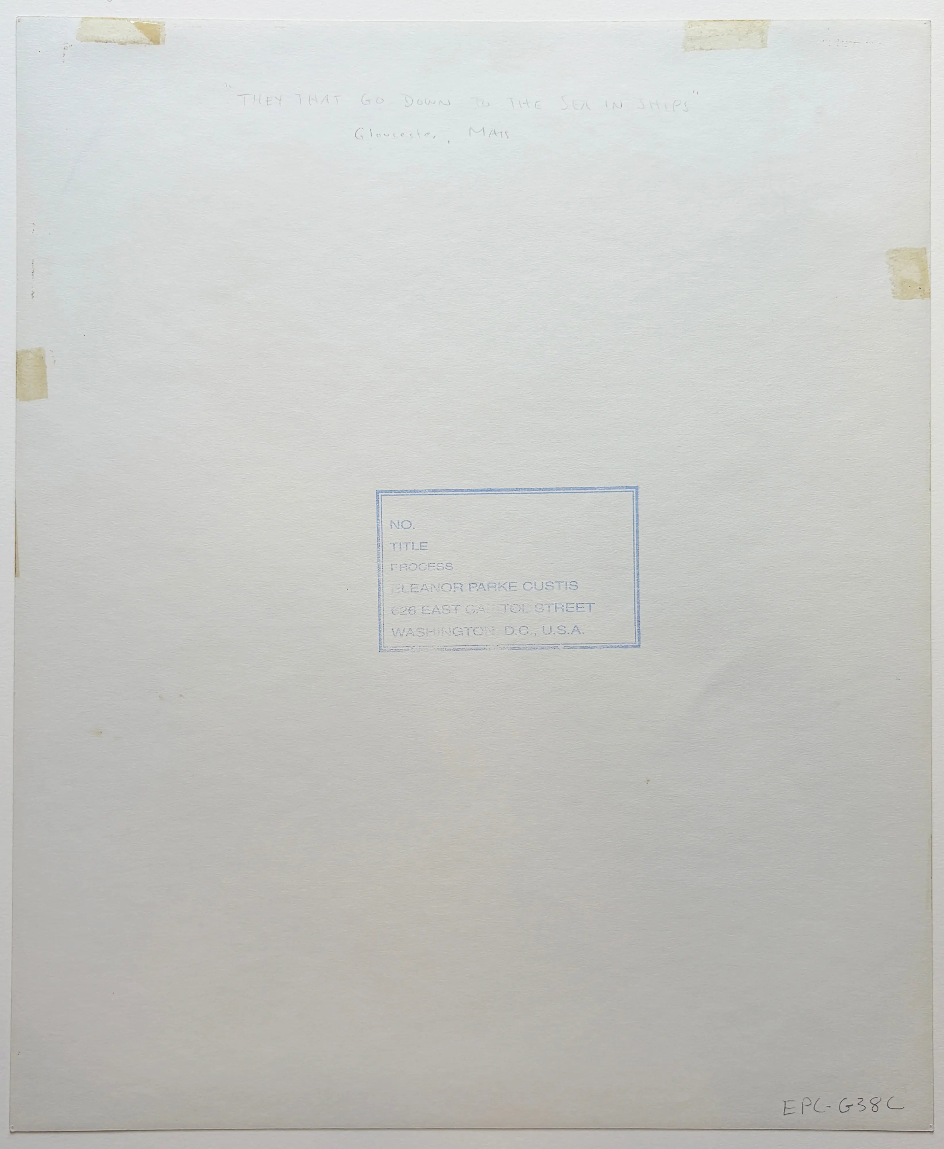 17050, Eleanor Parke Custis, They That Go Down to the Sea in Ships, circa 1930s