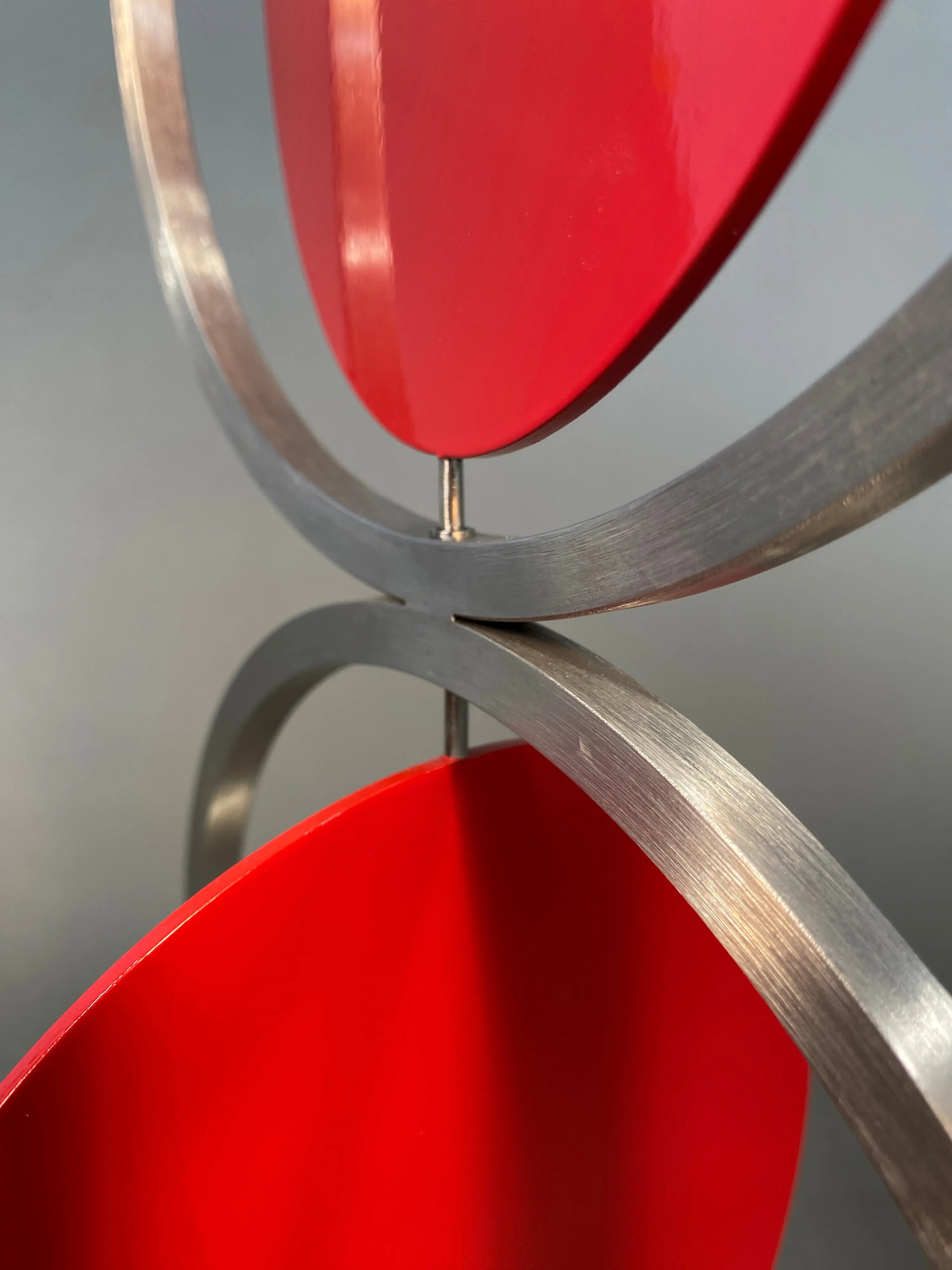 14134, Roger Phillips, 24 inch Red Figure Eight on Column, 2015