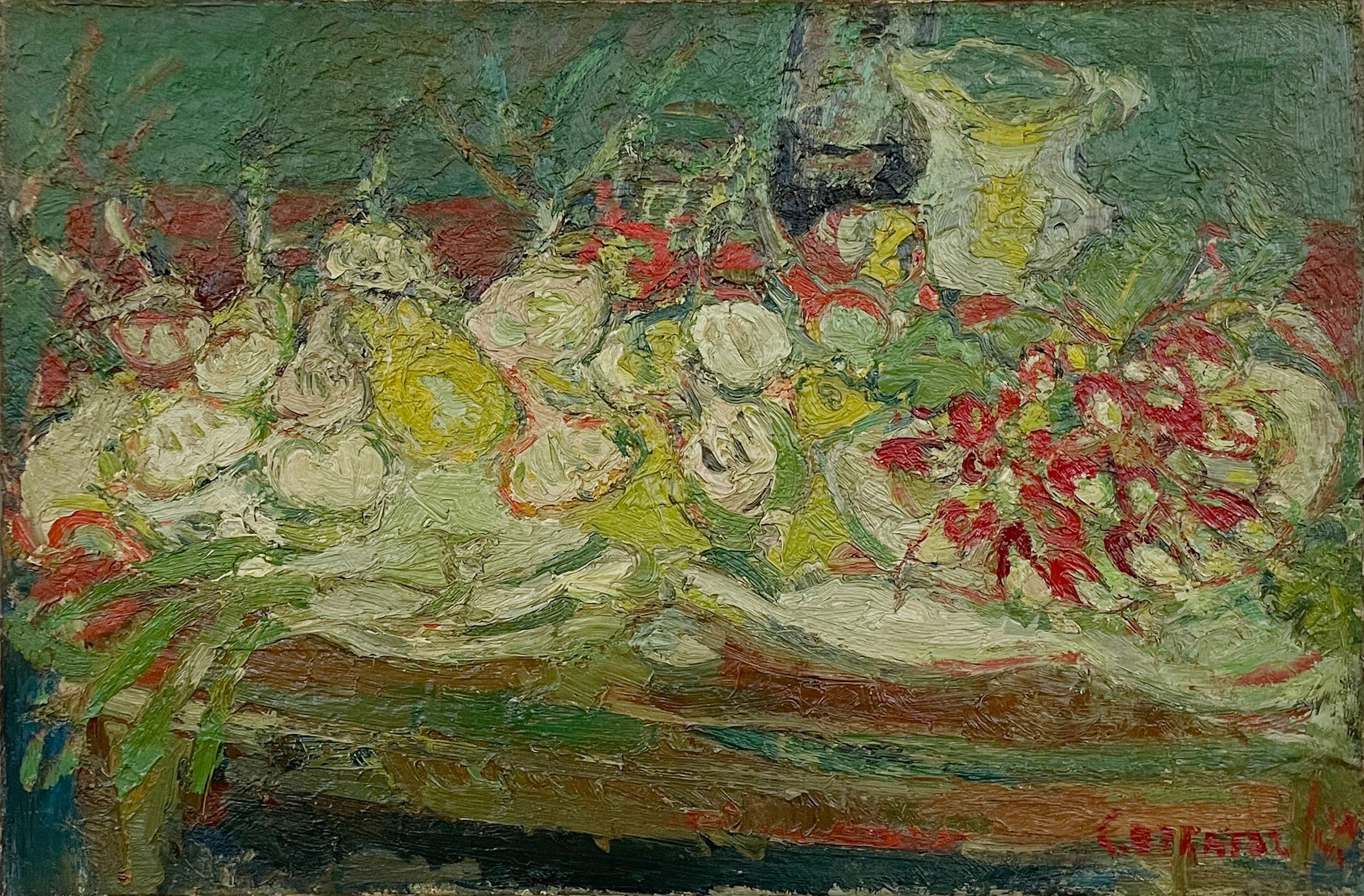 14675, André Cottavoz, Nature Morte aux Radis, 1954-1955