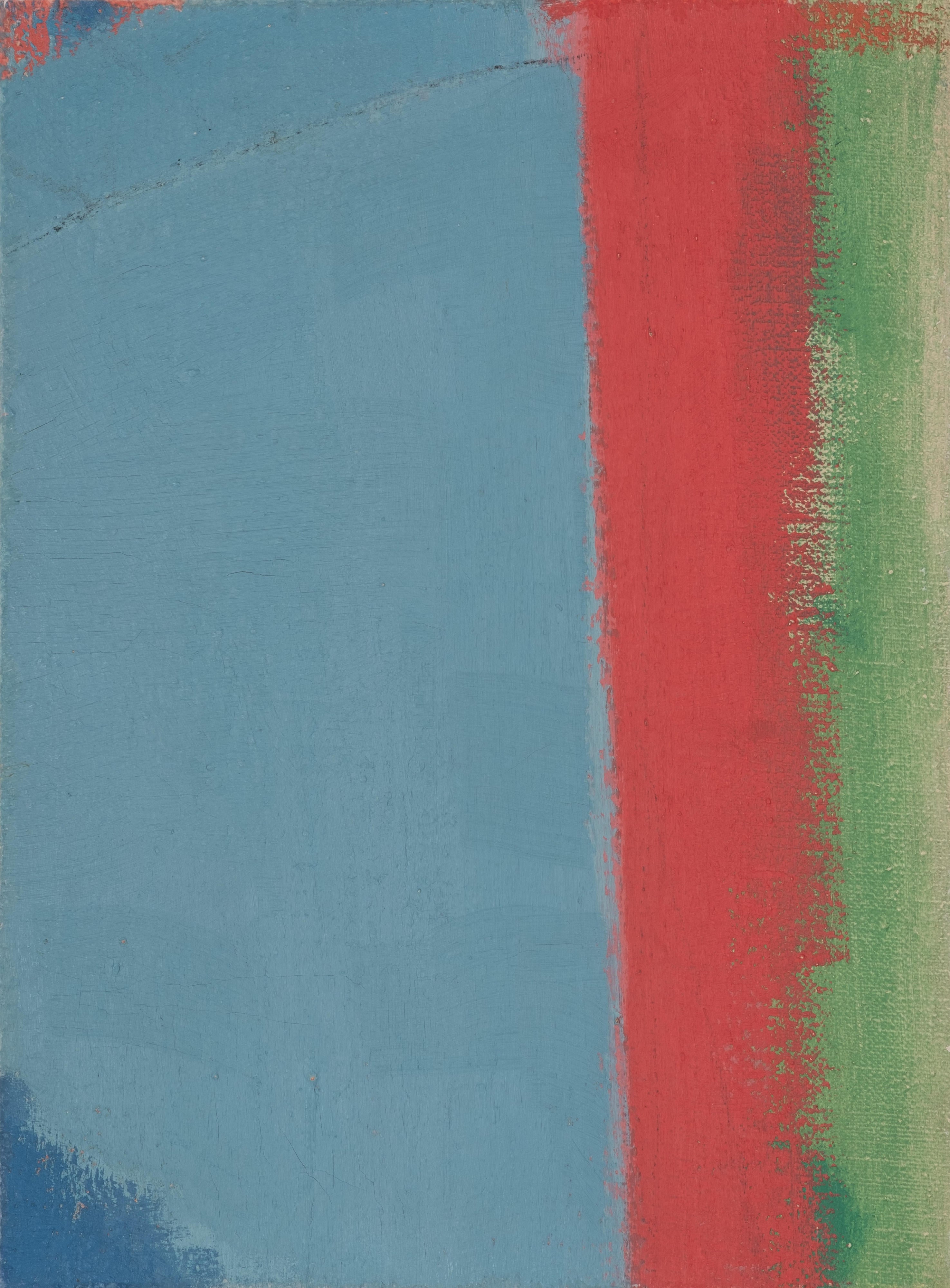 16824, Carl Holty, Color Theory #555 Red, Blue, Green, 1955