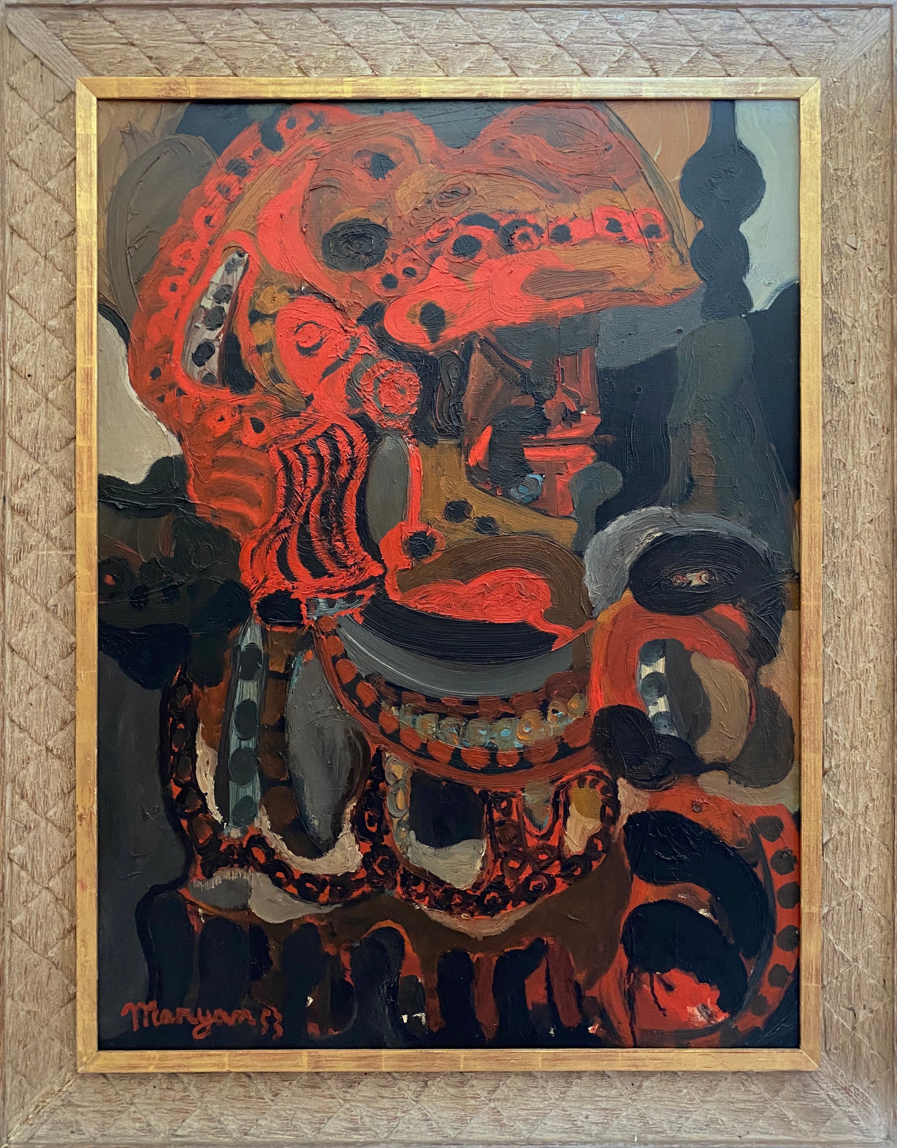 15558, Pinchas Maryan, Orange Helmet, 1953