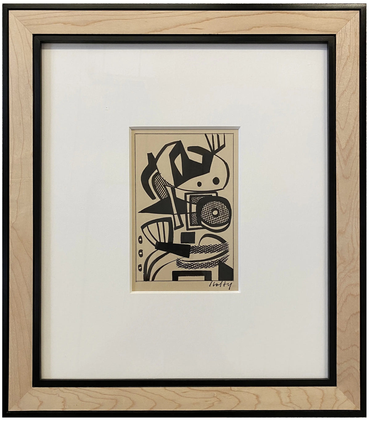 17038, Carl Holty, Ink Study II B Sketchbook #4, c. 1935
