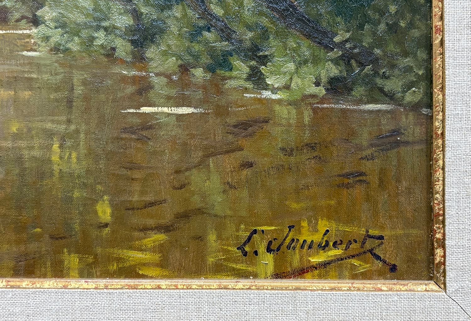 18758, Leon Joubert, Un Coin de Seine a Vetheuil (Le Matin)