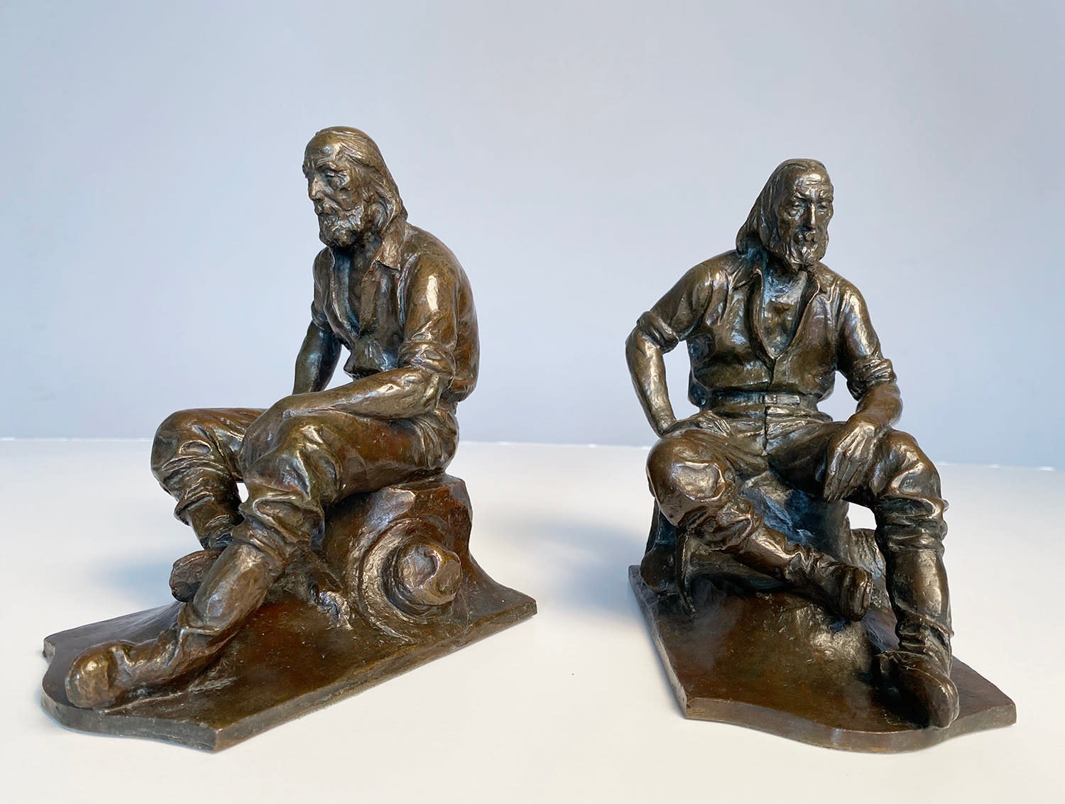 16497, Max Kalish, Pair of Miner Bookends, 1921-25