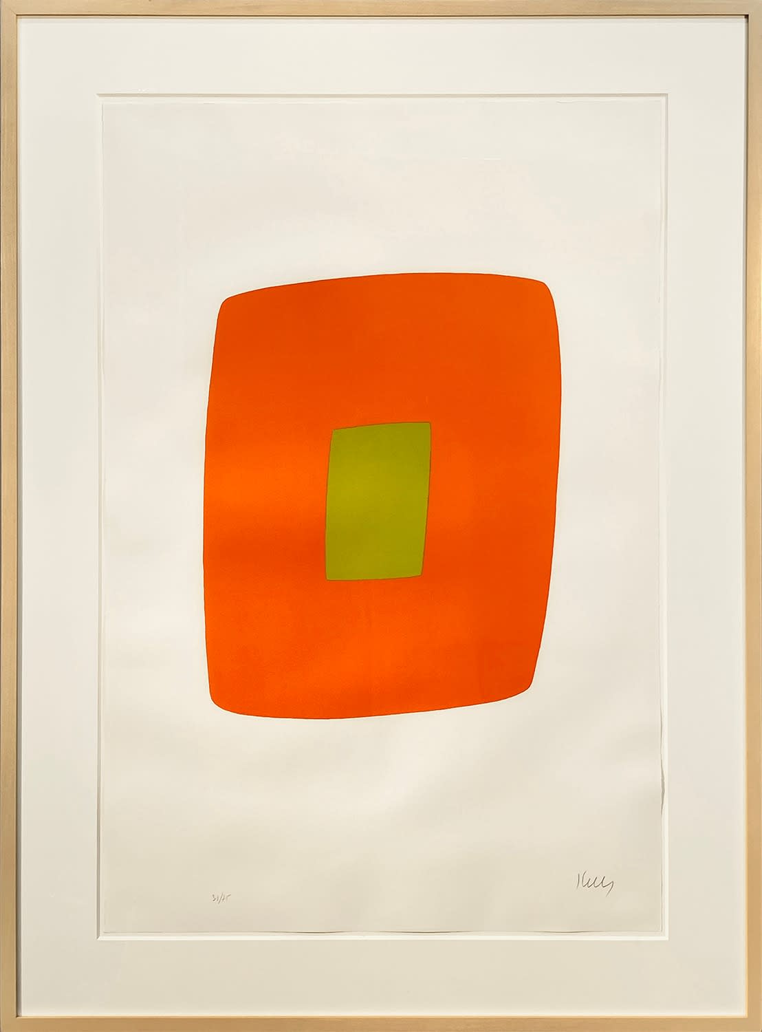 18626, Elsworth Kelly, Orange with Green, 1964-65